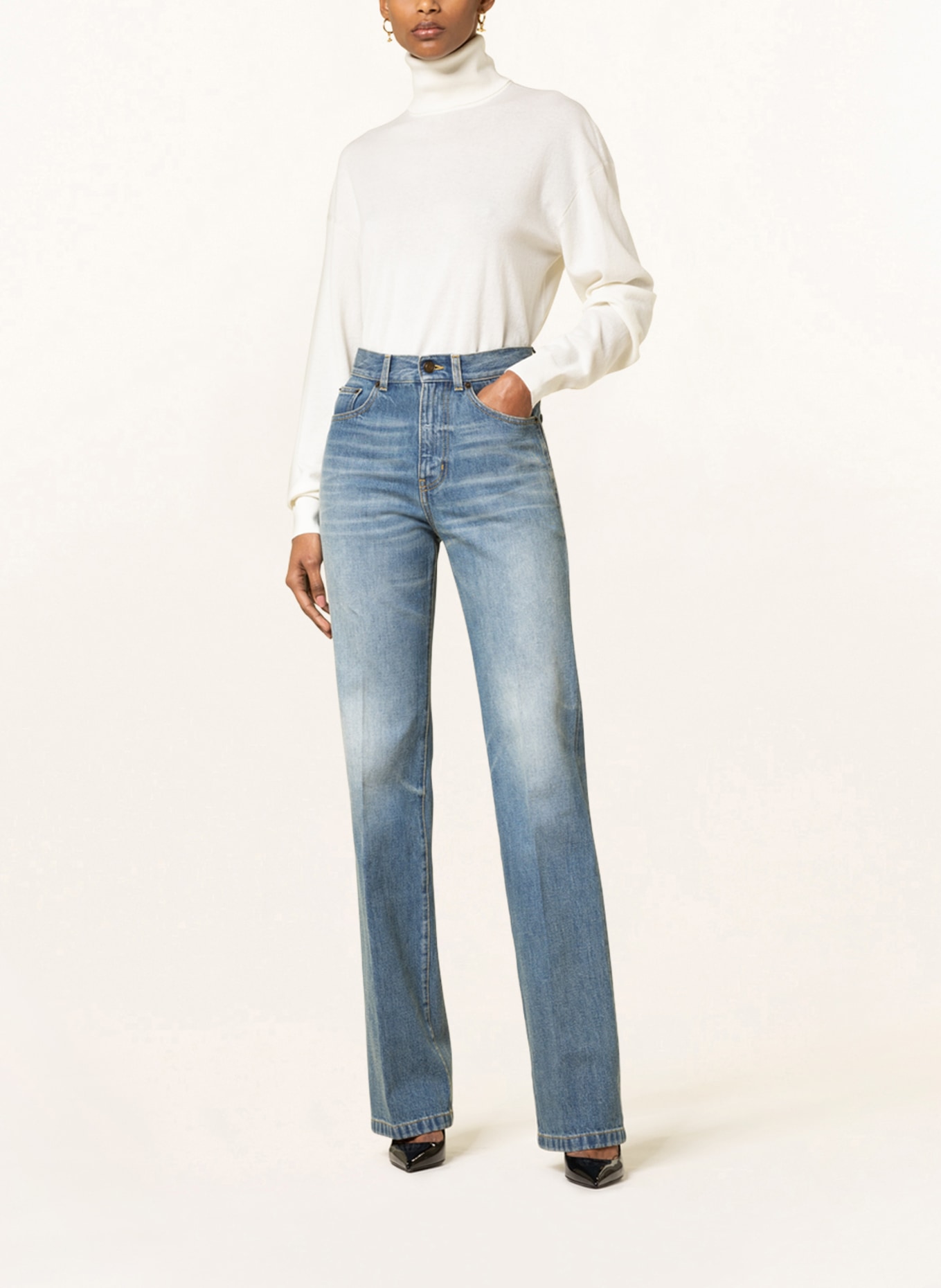 SAINT LAURENT Jeans CLYDE, Farbe: 4472 LONG BEACH BLUE (Bild 2)