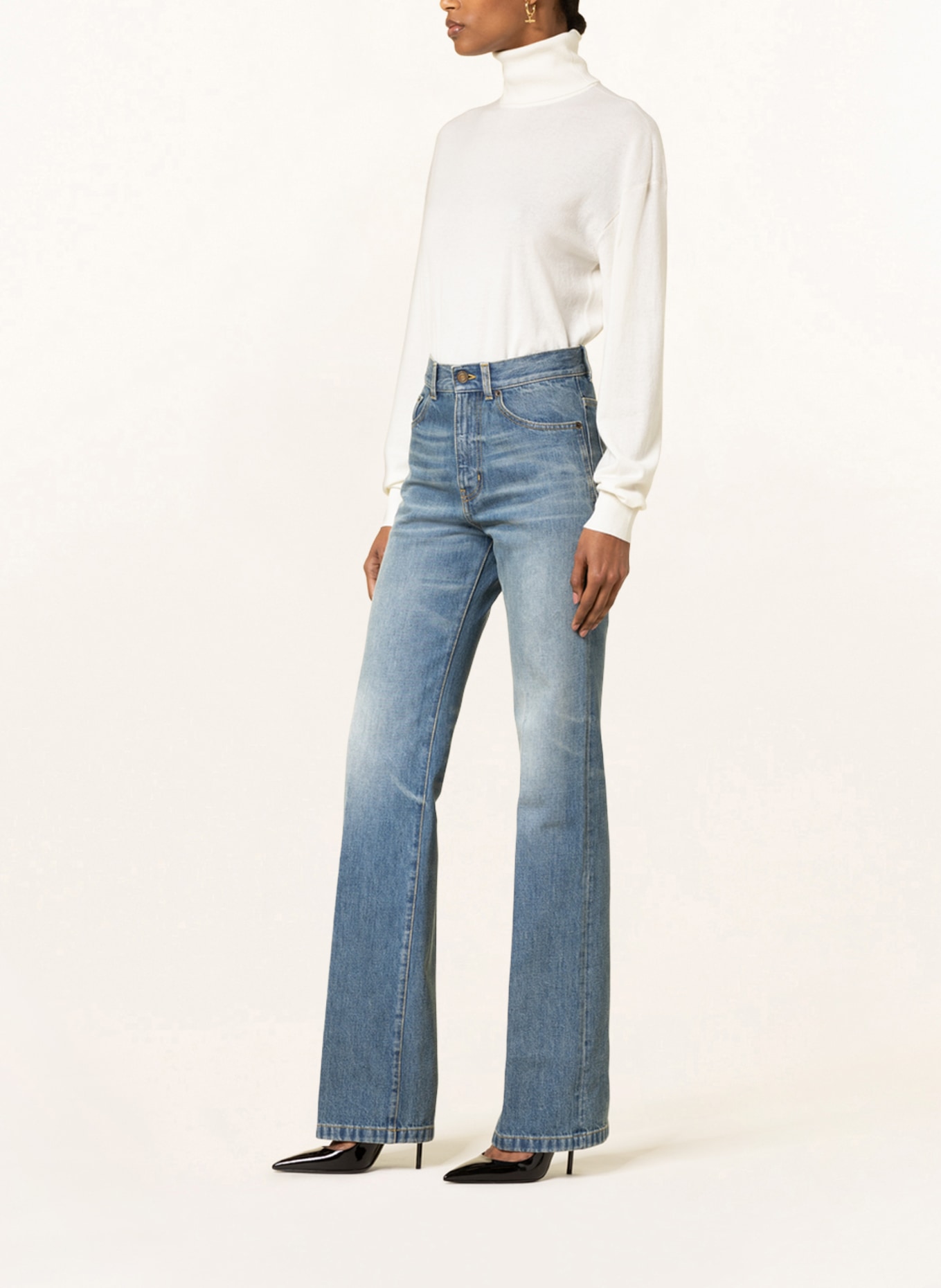 SAINT LAURENT Jeans CLYDE, Farbe: 4472 LONG BEACH BLUE (Bild 4)