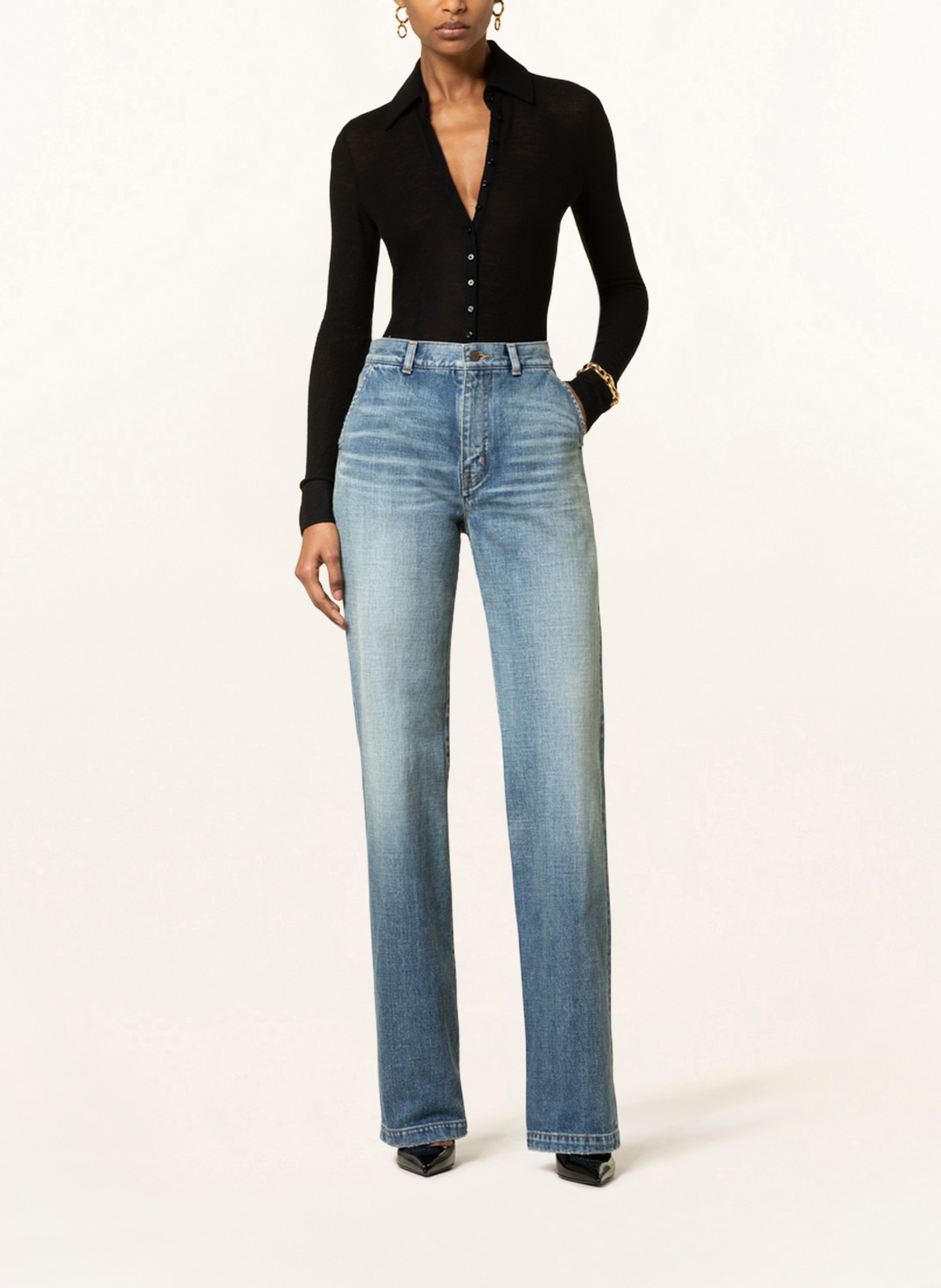 SAINT LAURENT Jeans JANE, Farbe: 4126 70'S SERGE BLUE (Bild 2)