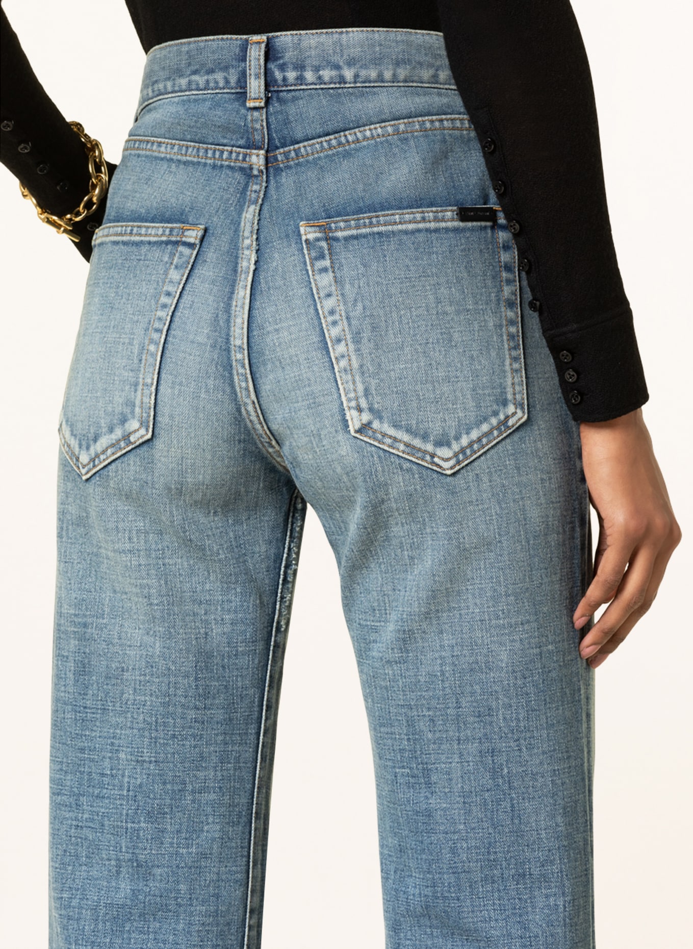 SAINT LAURENT Jeans JANE, Farbe: 4126 70'S SERGE BLUE (Bild 5)