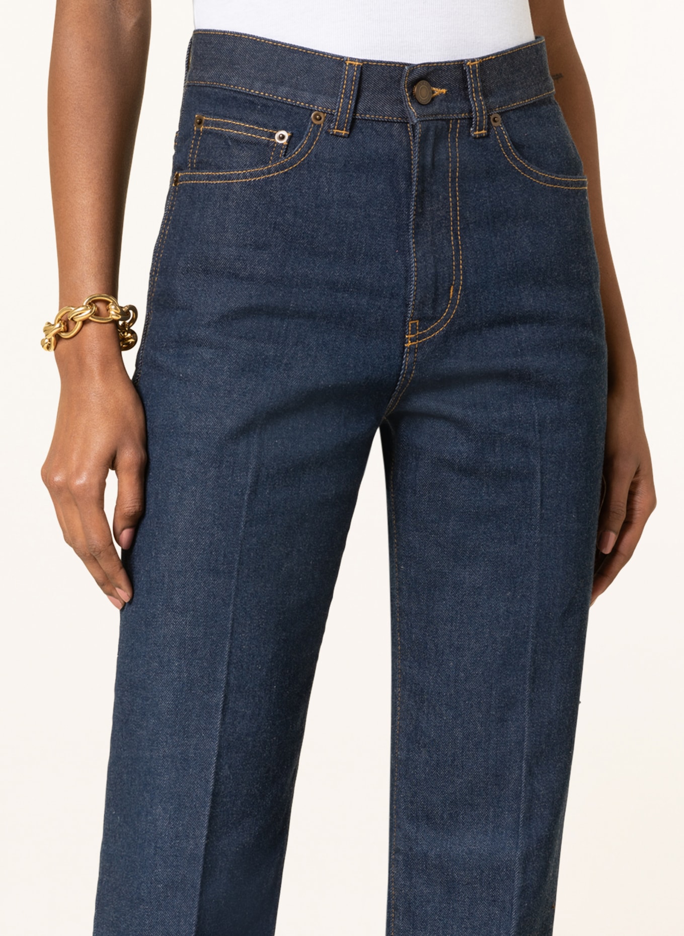 SAINT LAURENT Jeans CLYDE, Farbe: 4127 MEDIUM BLUE RINSE (Bild 5)