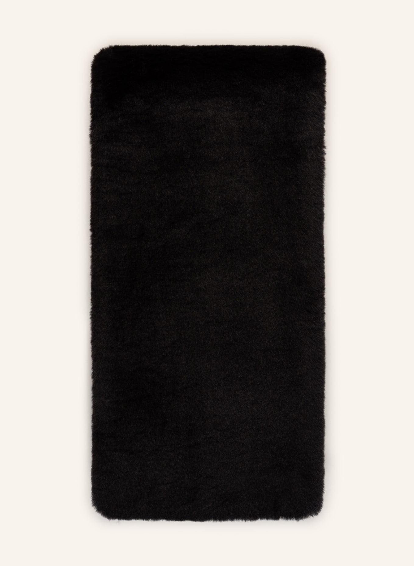 SAINT LAURENT Szal ze sztucznego futra, Kolor: CZARNY (Obrazek 1)