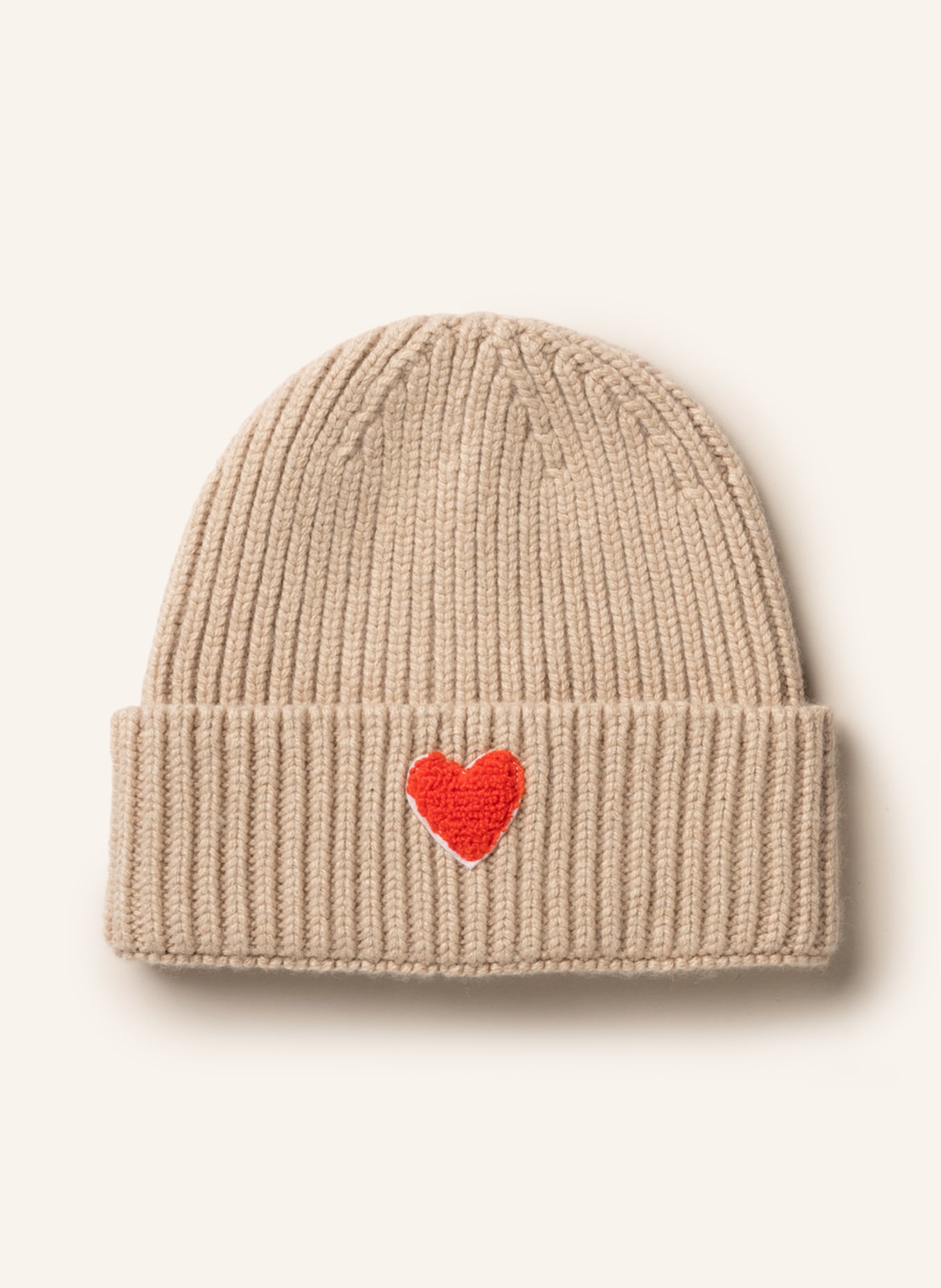 UNIO Beanie MIKA HEART, Color: LIGHT BROWN (Image 1)