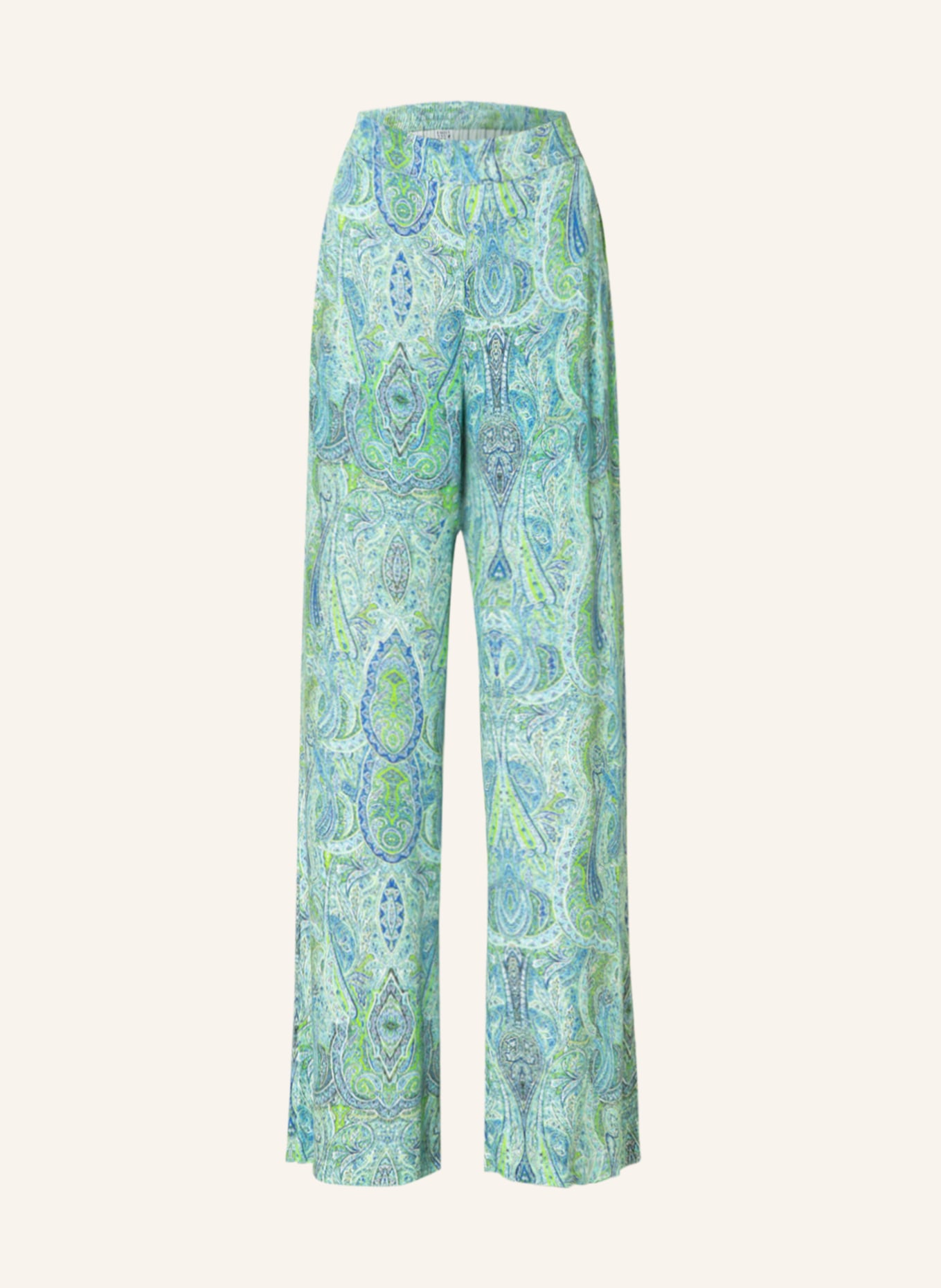 Emily VAN DEN BERGH Wide leg trousers , Color: LIGHT GREEN/ BLUE (Image 1)