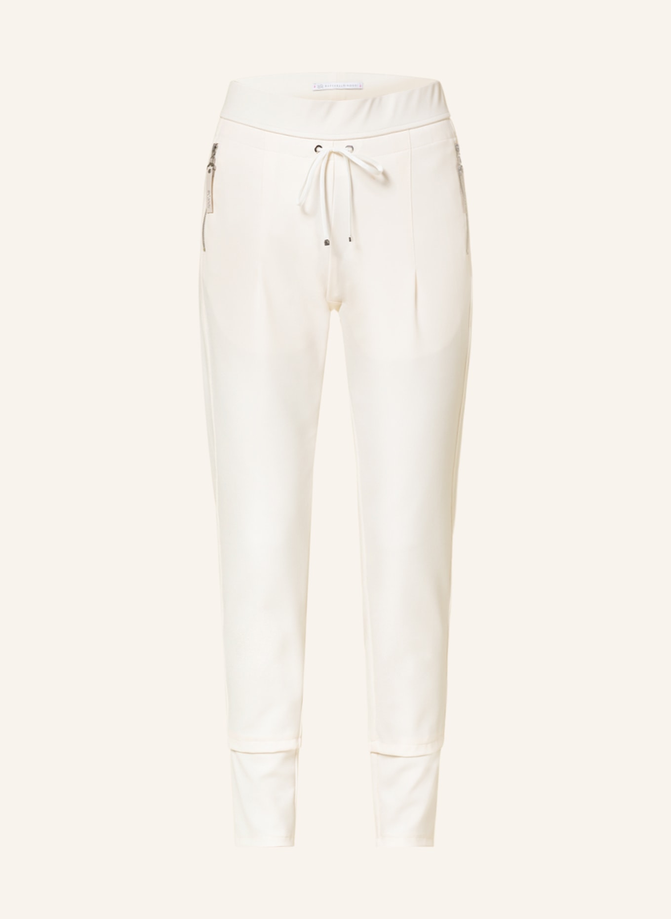 RAFFAELLO ROSSI Jersey pants CANDY in jogger style , Color: ECRU (Image 1)