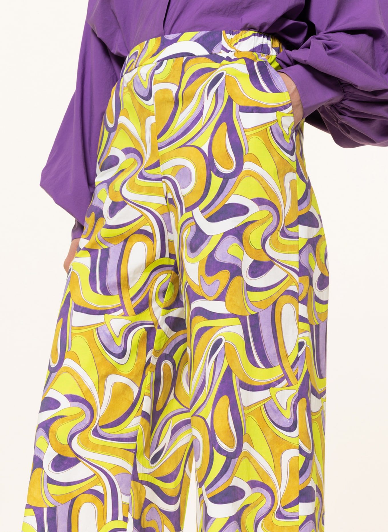 RAFFAELLO ROSSI Culottes JOLIE , Color: PURPLE/ YELLOW/ WHITE (Image 5)