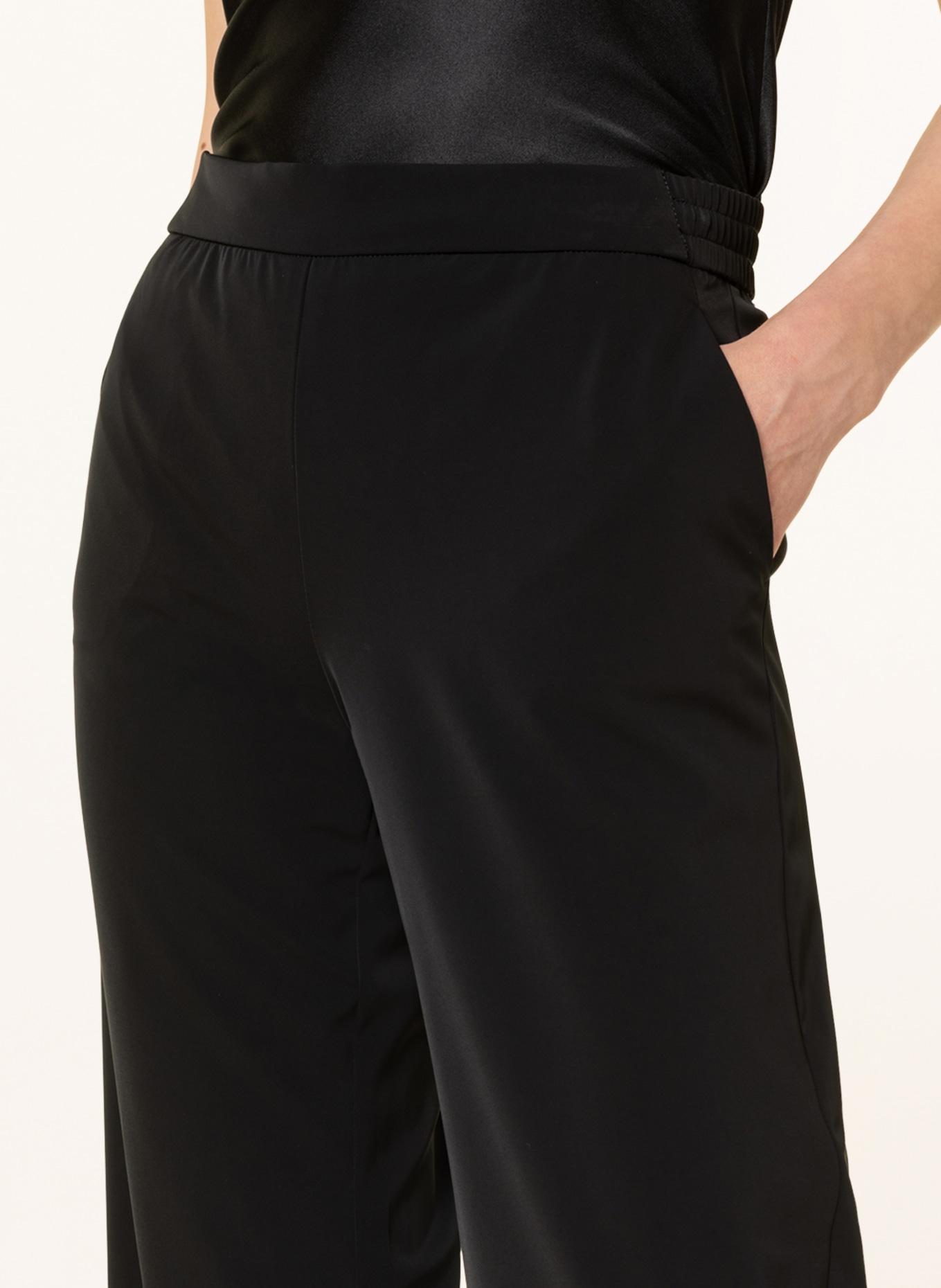 RAFFAELLO ROSSI Wide leg trousers VIOLETT , Color: BLACK (Image 5)