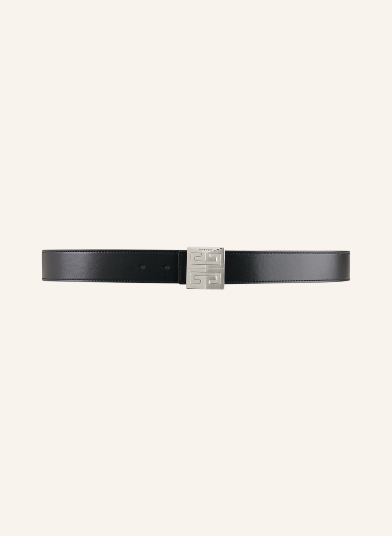 GIVENCHY Reversible leather belt, Color: BLACK/ DARK BLUE (Image 3)