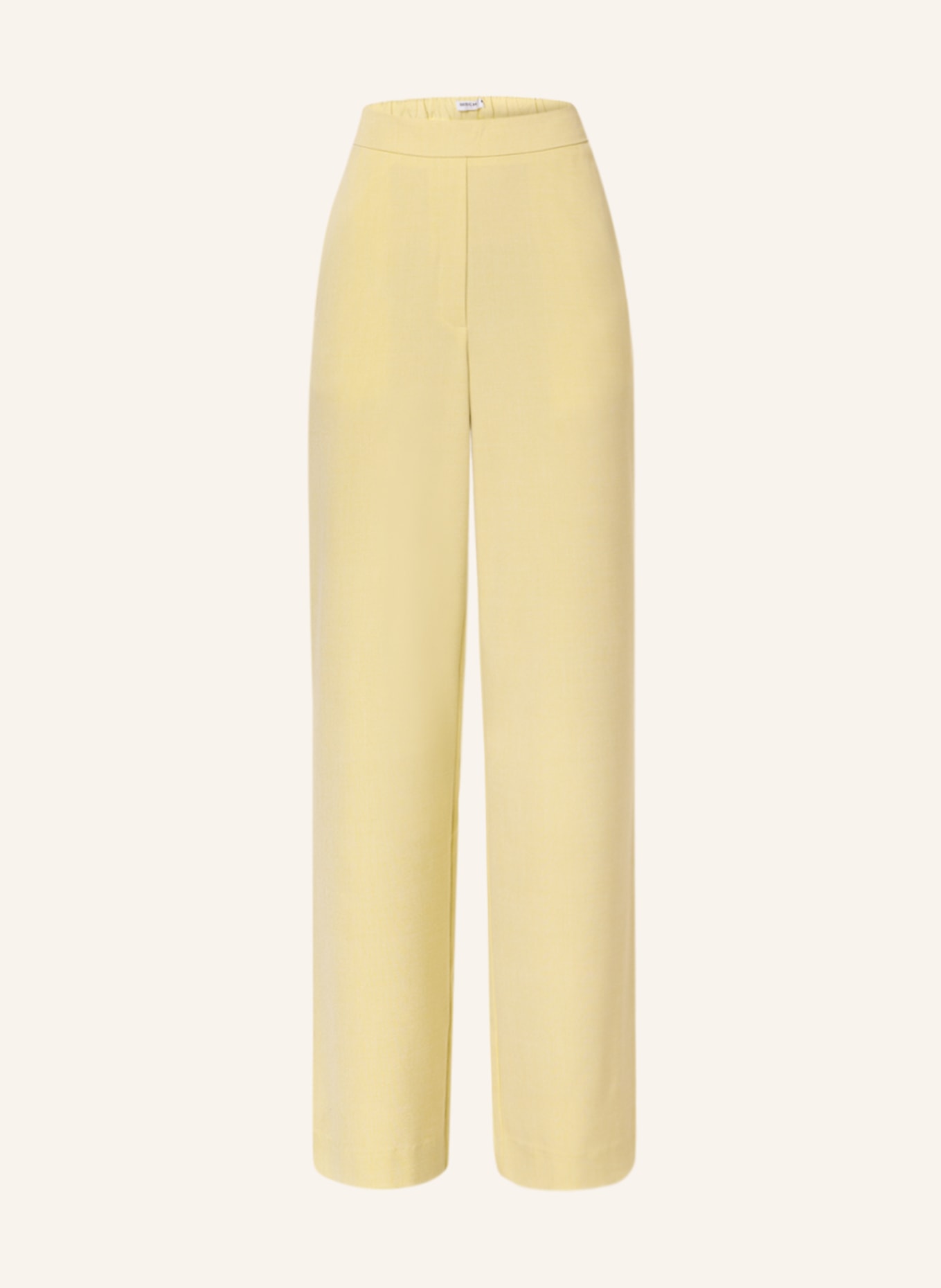MSCH COPENHAGEN Wide leg trousers MSCHFANILLA, Color: LIGHT YELLOW (Image 1)