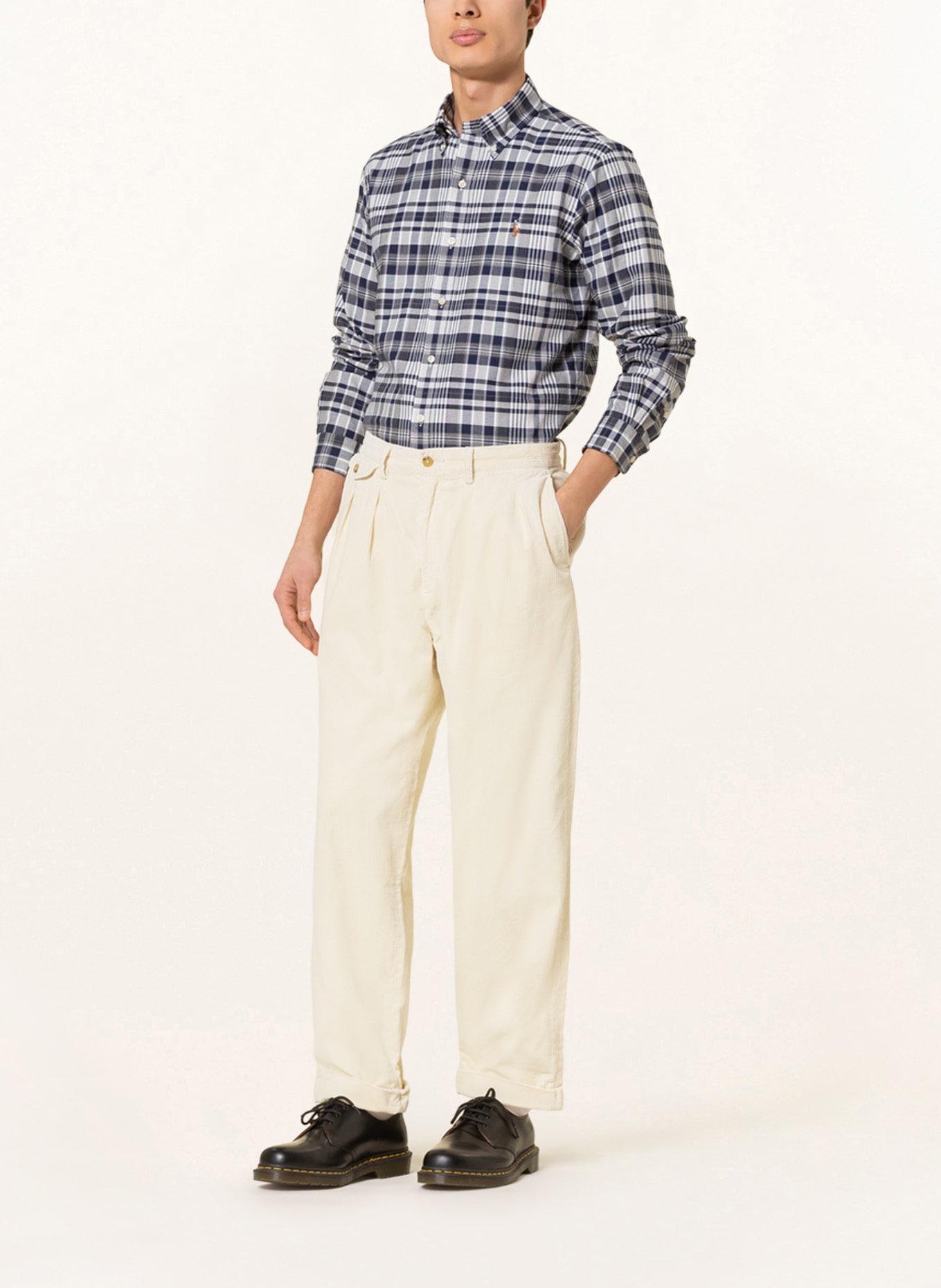 POLO RALPH LAUREN Oxfordhemd Custom Fit , Farbe: GRAU/ DUNKELBLAU (Bild 2)