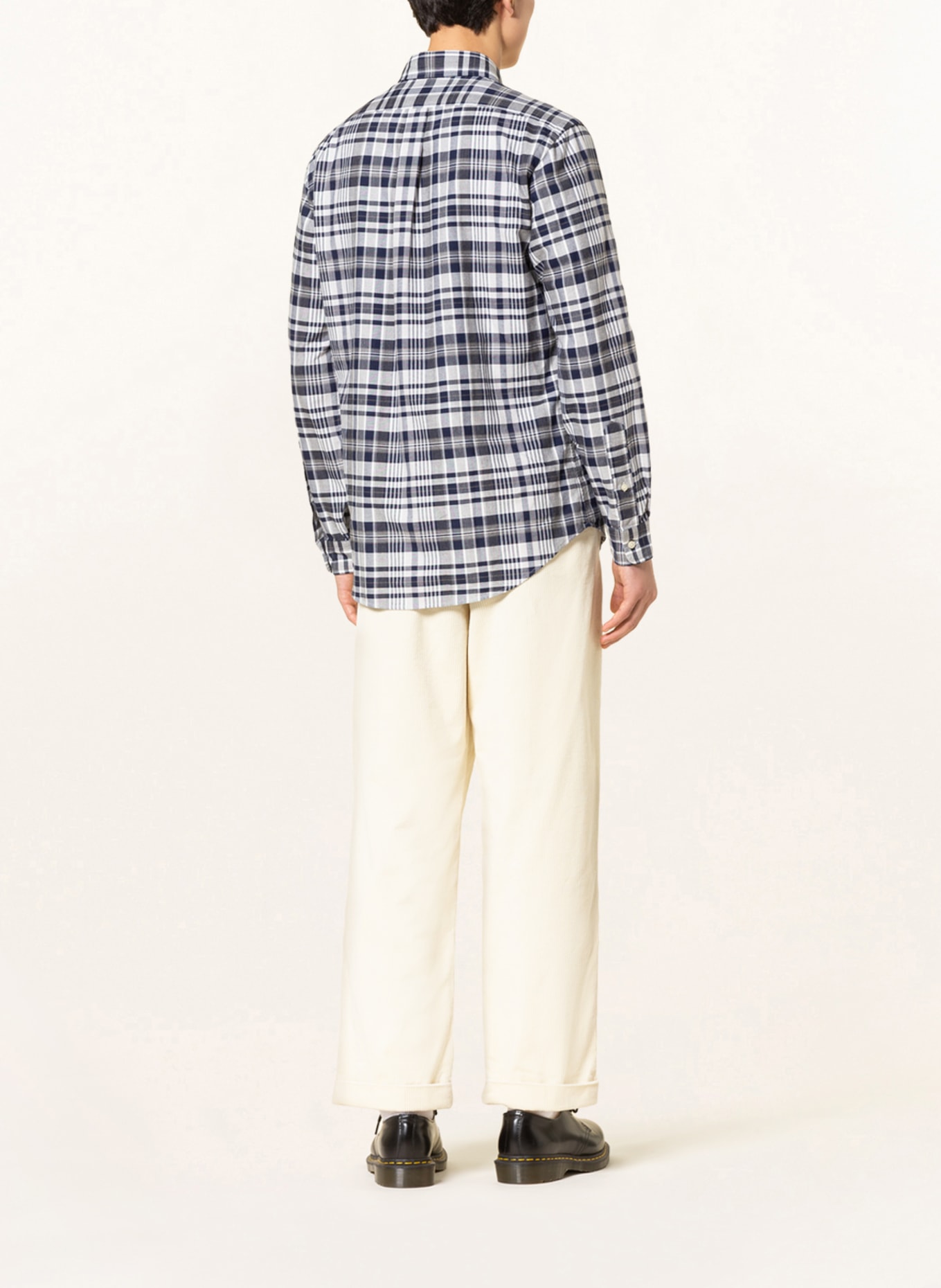 POLO RALPH LAUREN Oxfordhemd Custom Fit , Farbe: GRAU/ DUNKELBLAU (Bild 3)