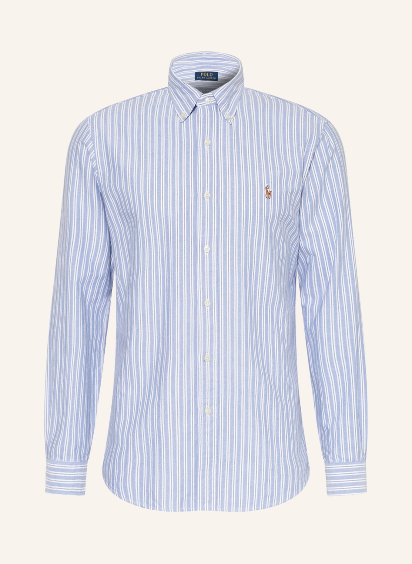 POLO RALPH LAUREN Oxford shirt custom fit, Color: LIGHT BLUE/ WHITE(Image null)