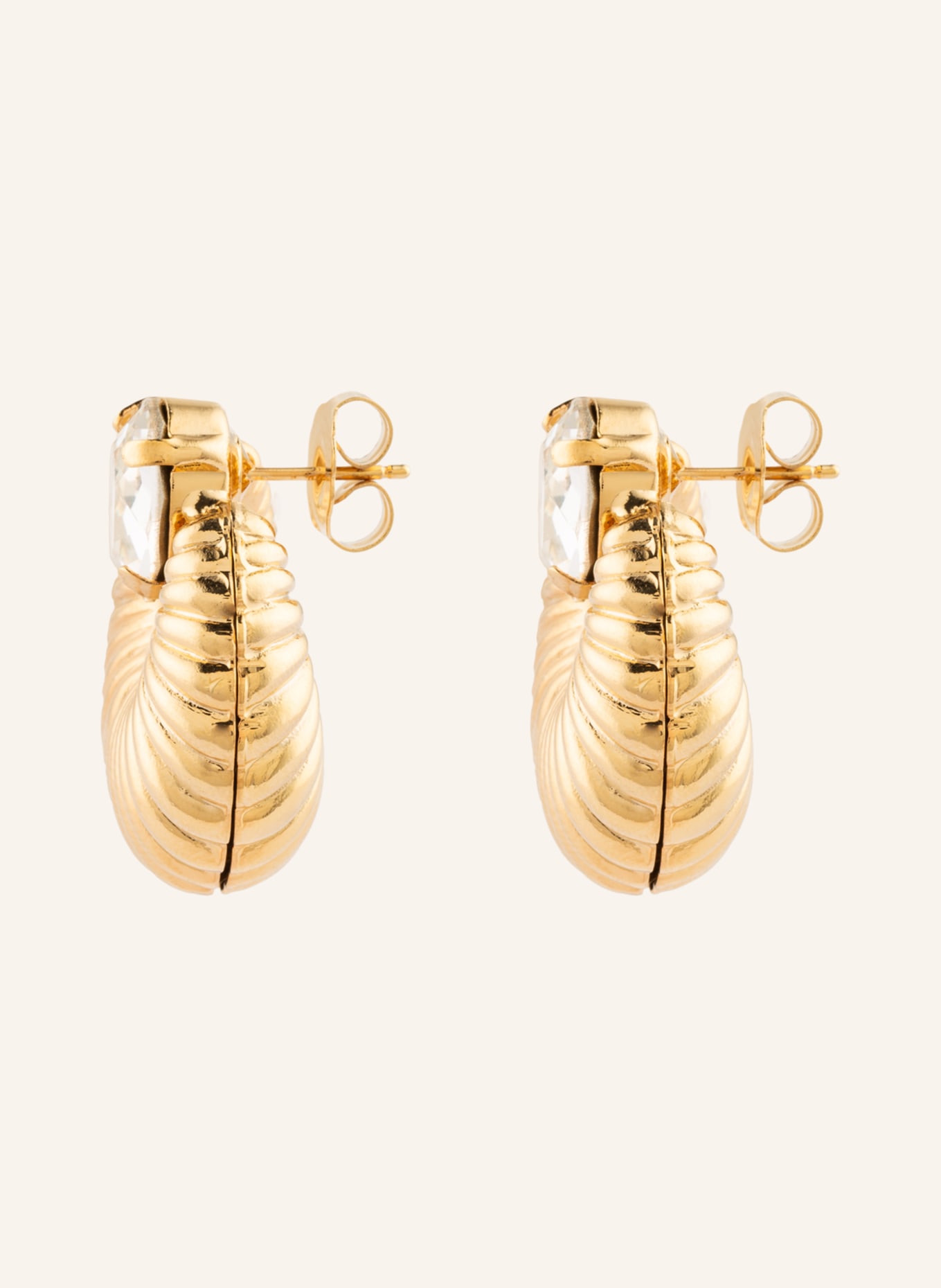 LOTT.gioielli Earrings ELODIE, Color: WHITE/ GOLD (Image 2)