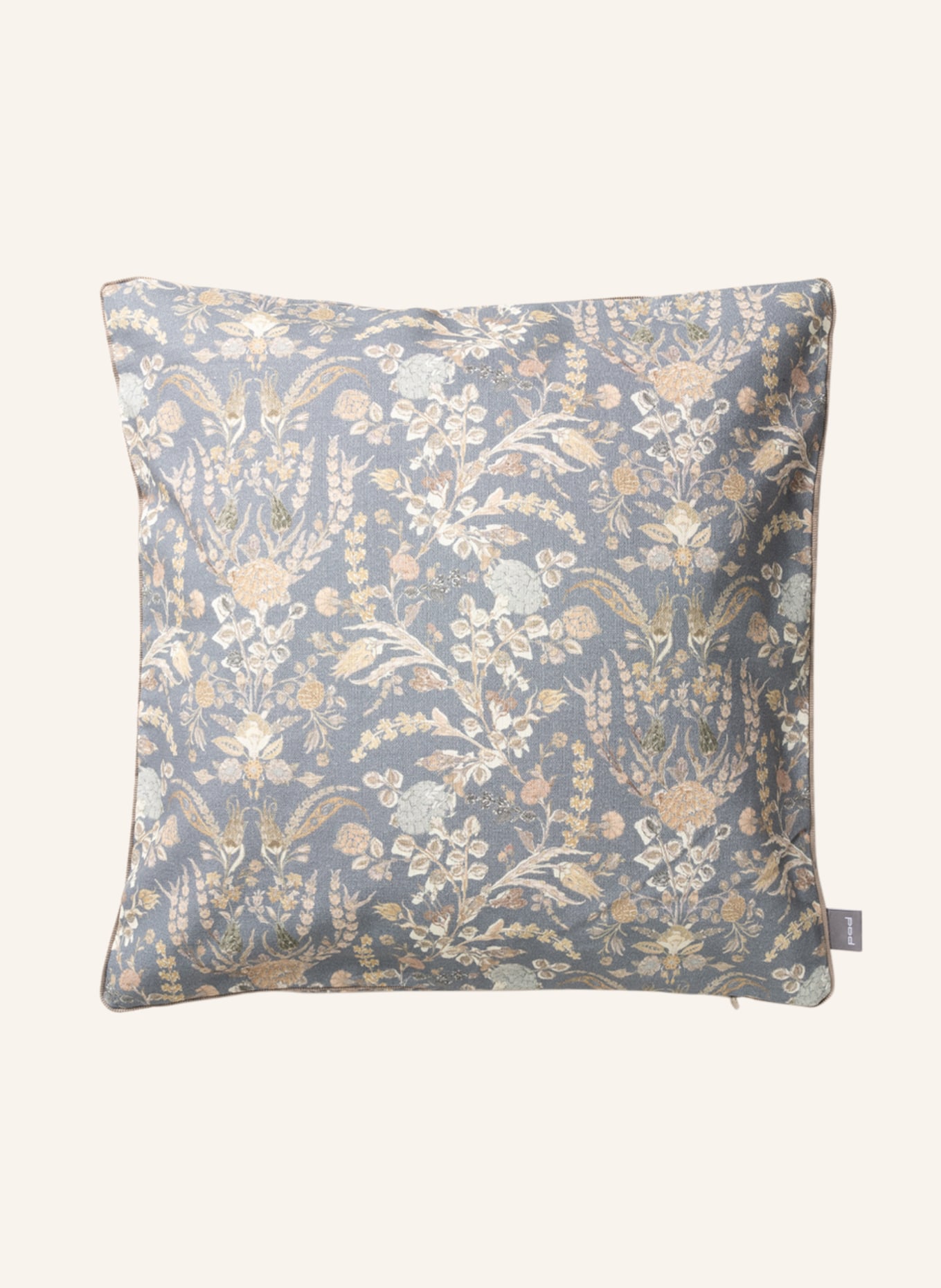 PAD Decorative cushion cover AMALIE, Color: BLUE GRAY/ BEIGE/ WHITE (Image 1)