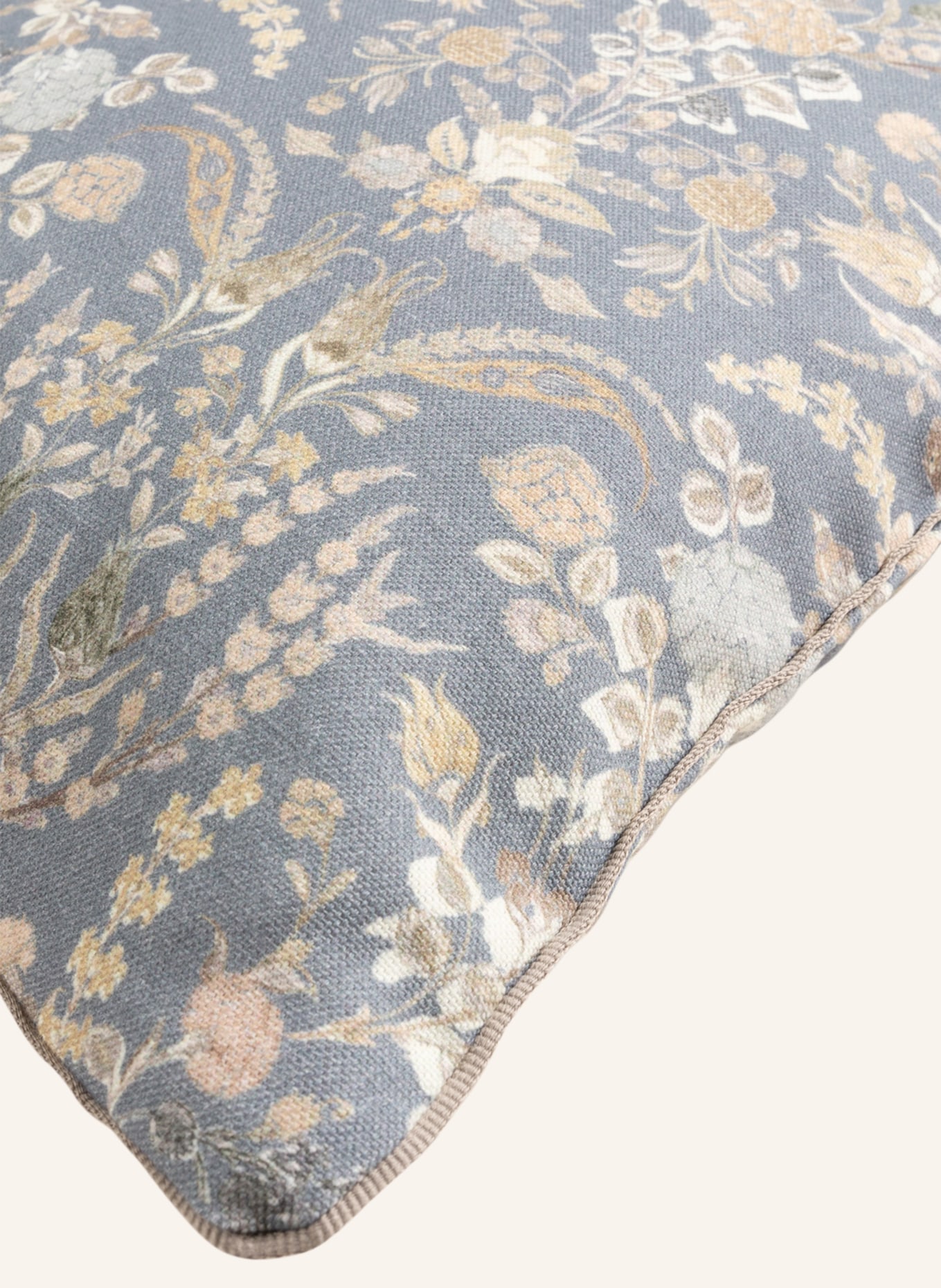 PAD Decorative cushion cover AMALIE, Color: BLUE GRAY/ BEIGE/ WHITE (Image 3)