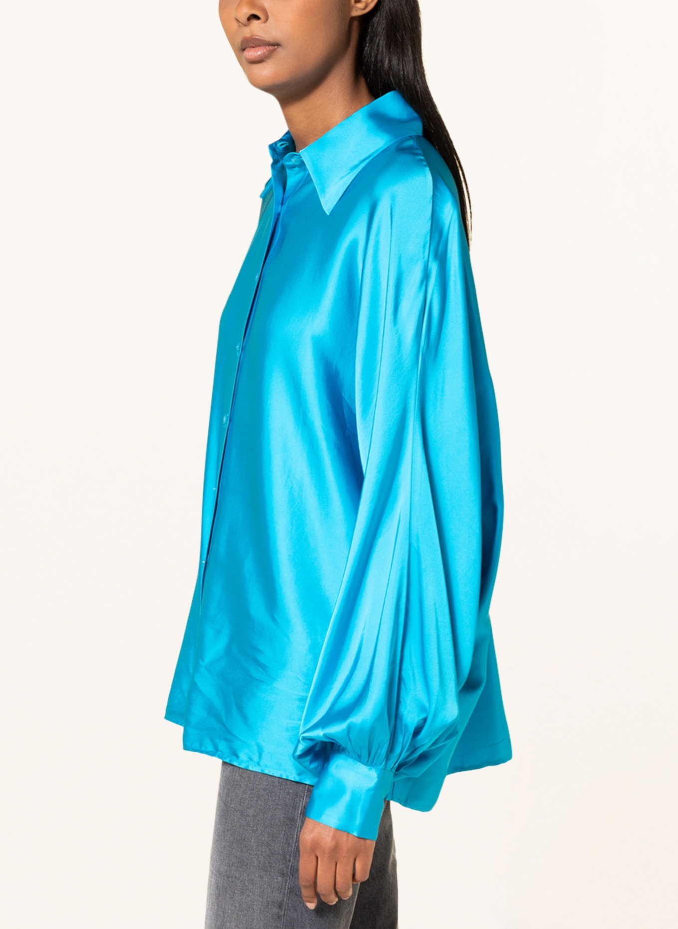 SoSUE Blouse ANTONIA, Color: TURQUOISE (Image 4)