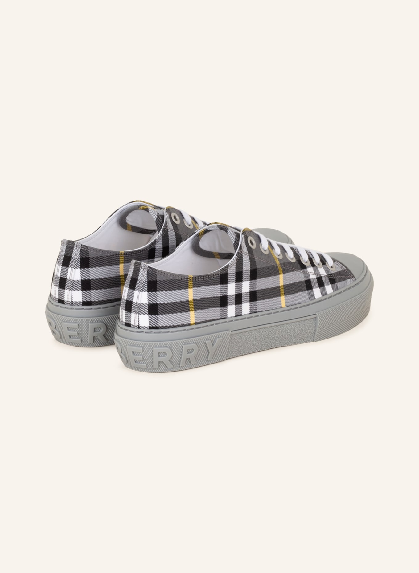 BURBERRY Sneakers JACK, Color: GRAY/ BLACK/ YELLOW (Image 2)