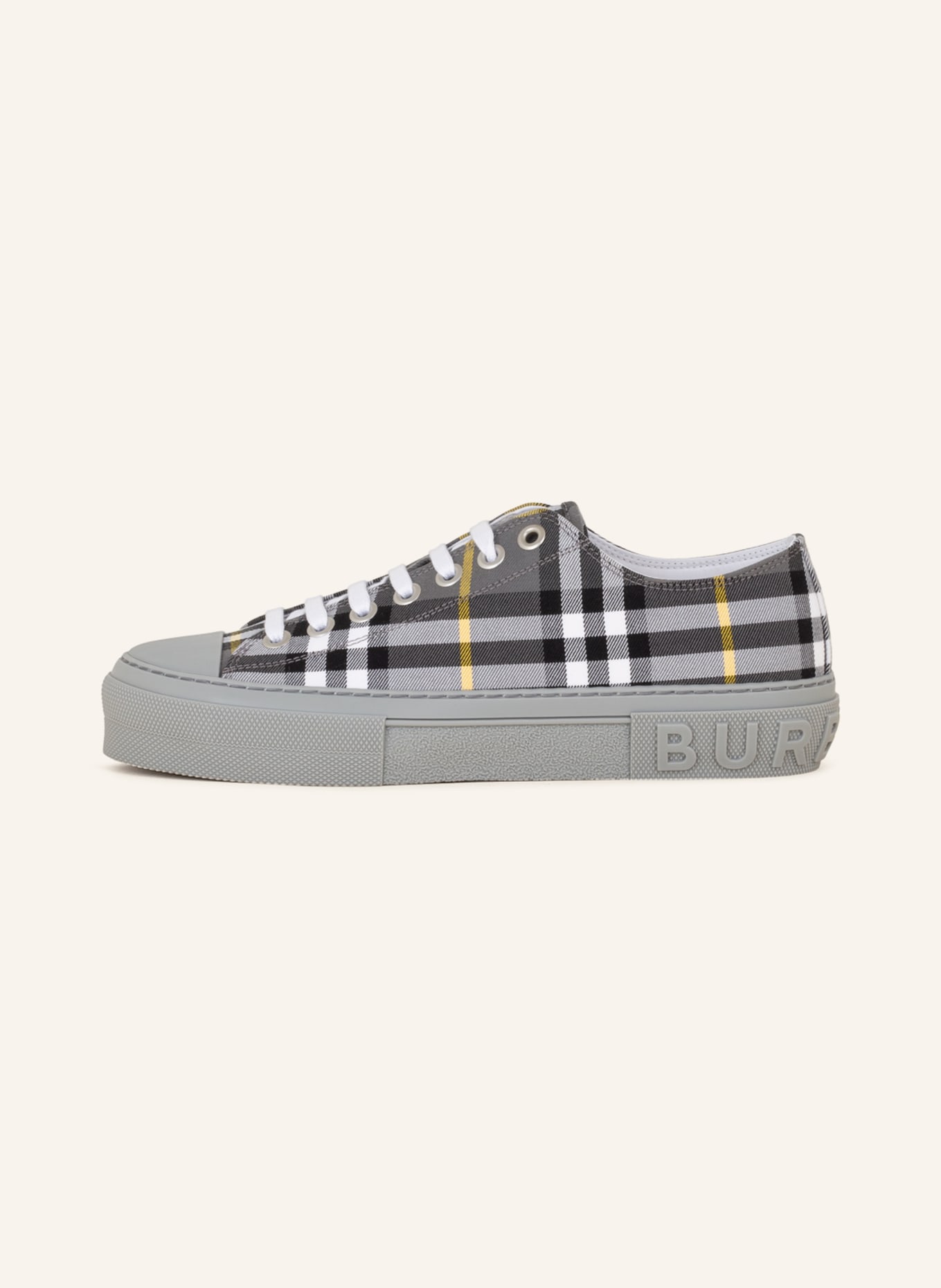 BURBERRY Sneakers JACK, Color: GRAY/ BLACK/ YELLOW (Image 4)