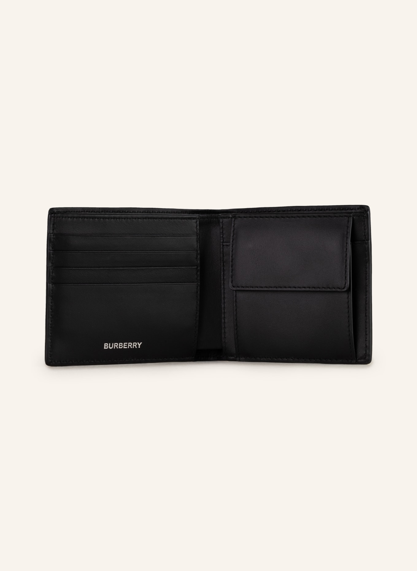 BURBERRY Wallet, Color: BEIGE/ BLACK/ WHITE (Image 3)