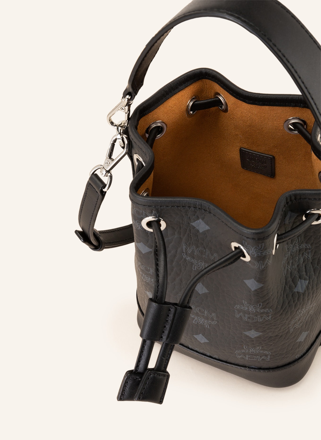 MCM Beuteltasche DESSAU: SCHWARZ