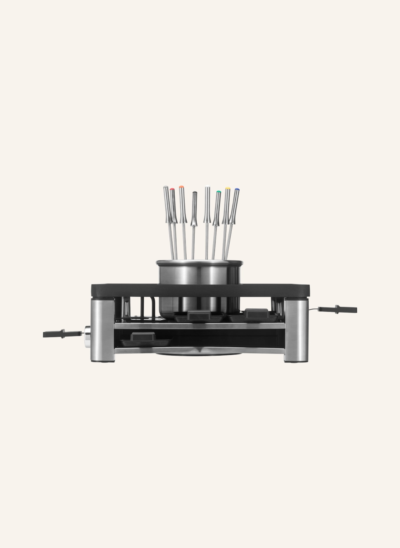 WMF 3-in-1-Tischgrill LUMERO: SCHWARZ / SILBER / DUNKELGRAU