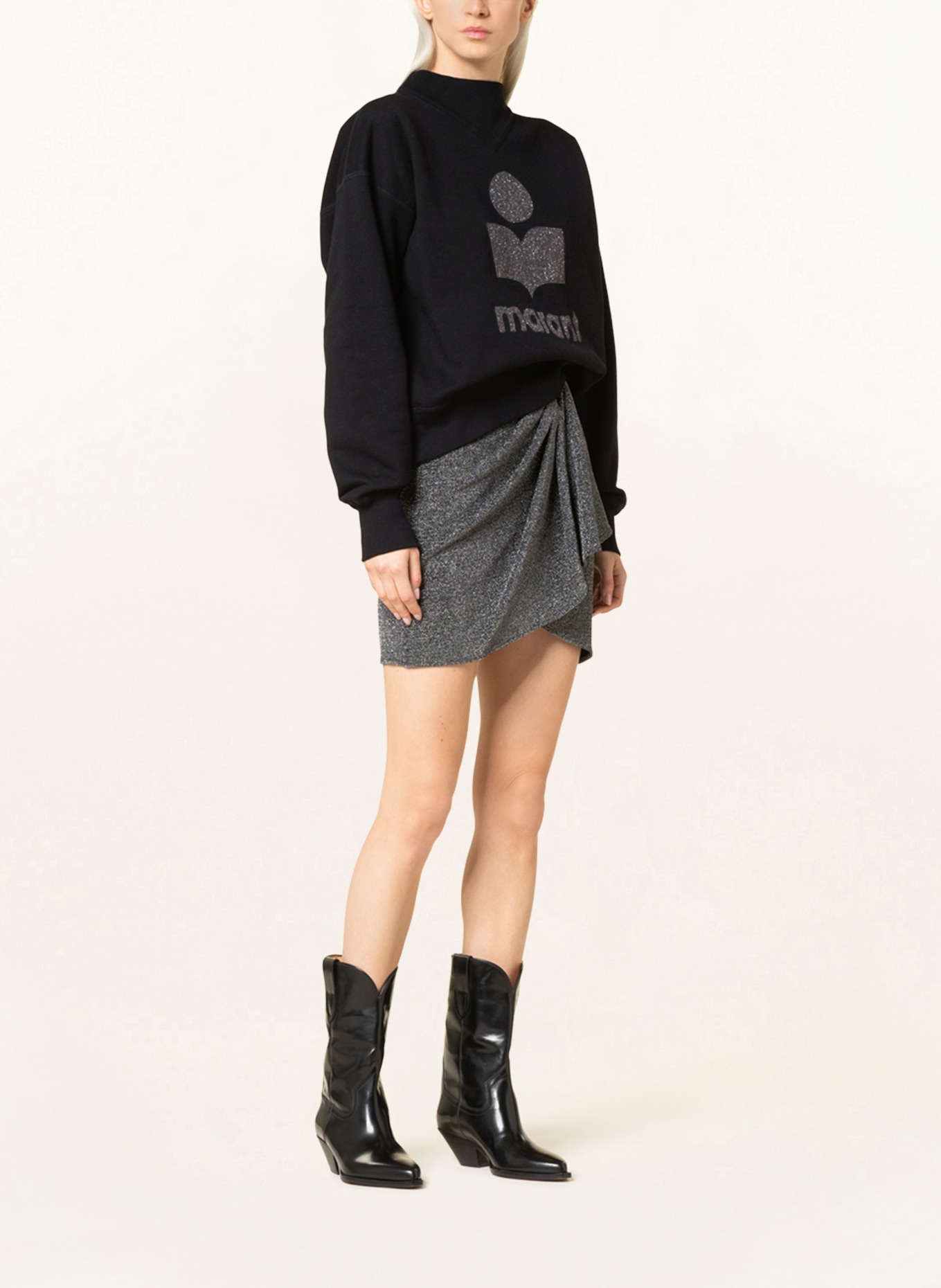 MARANT ÉTOILE Sweatshirt MOBY, Color: BLACK (Image 2)