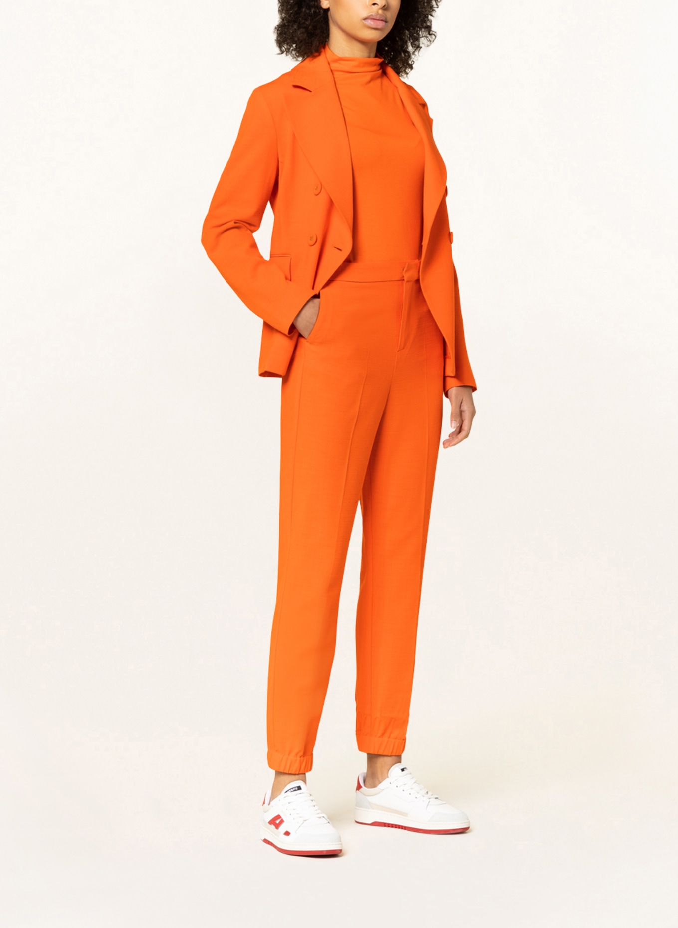 rich&royal Pants in jogger style , Color: ORANGE (Image 2)