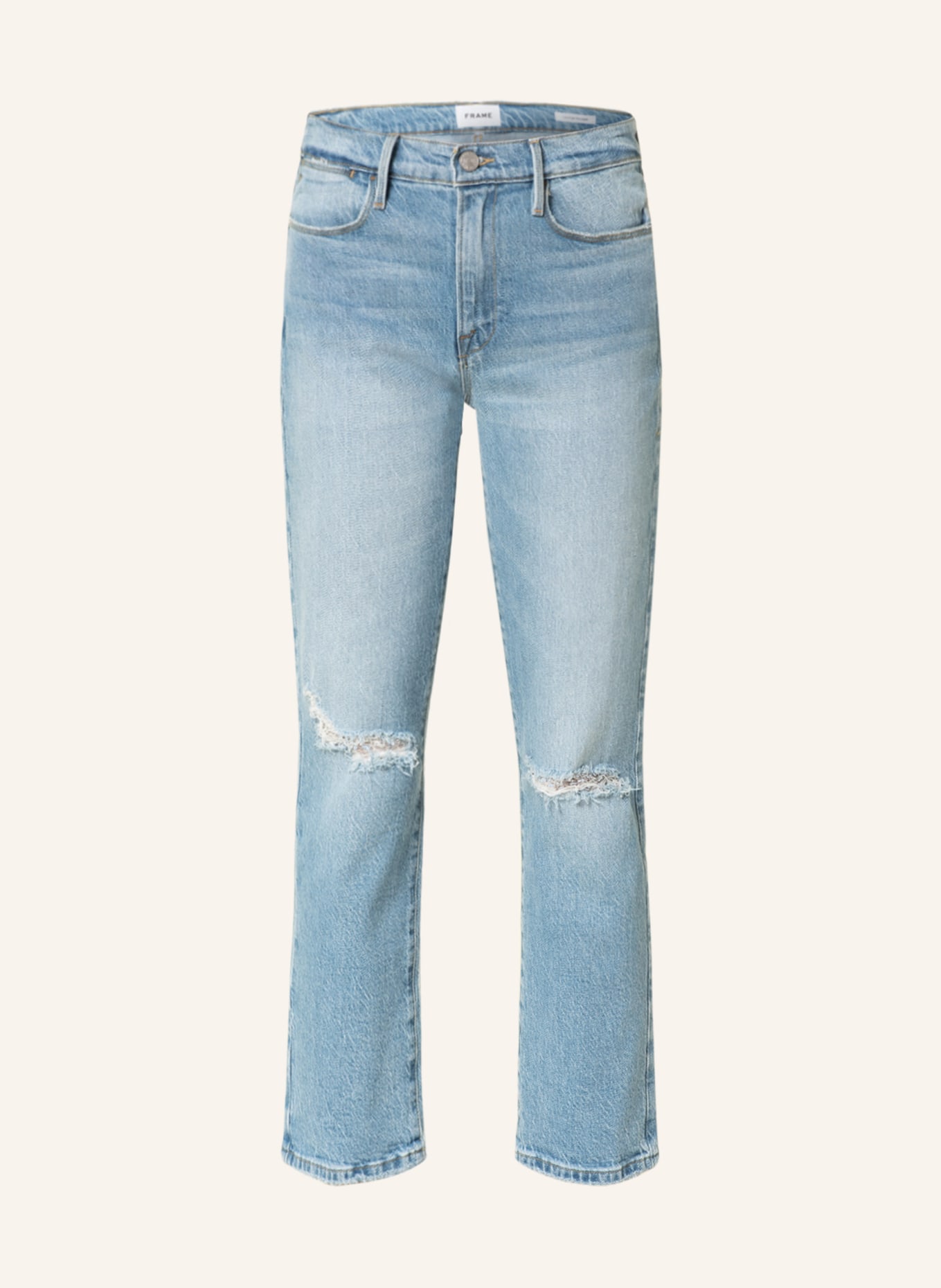 FRAME 7/8 jeans LE HIGH STRAIGHT, Color: DMCR DEMACO RIBS (Image 1)
