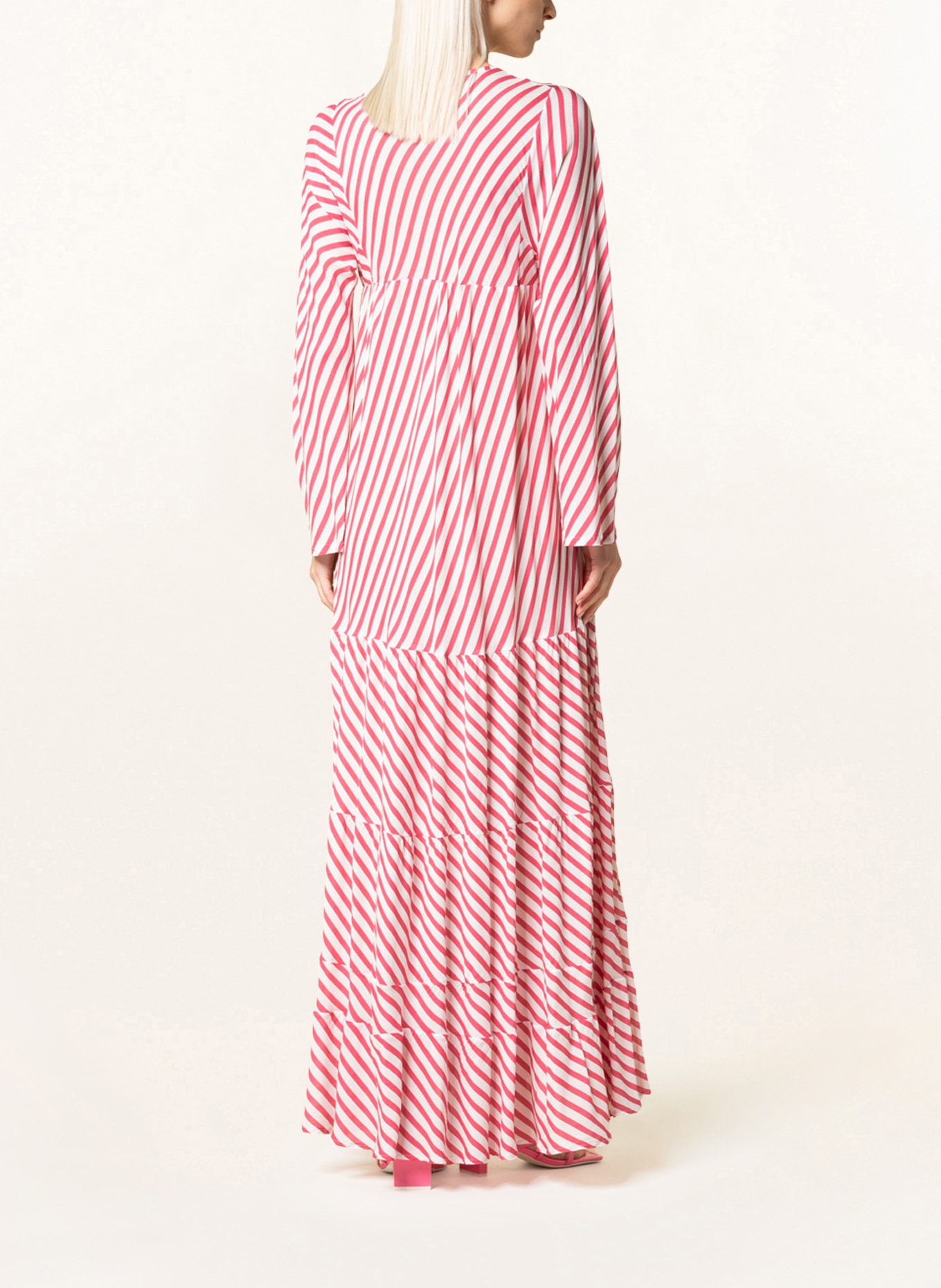 studiofavn Dress SIENNA, Color: WHITE/ LIGHT RED (Image 3)