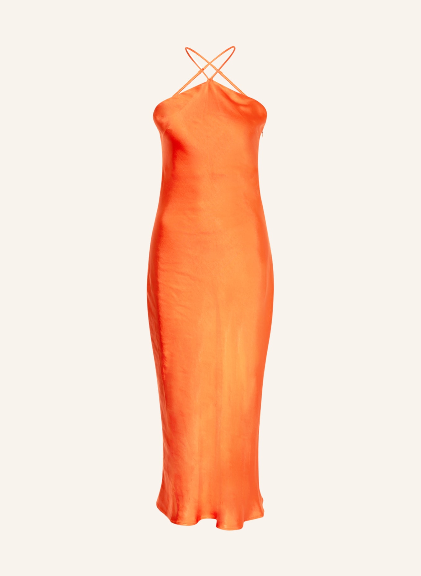 ENVII Satin dress ENPAPAYA, Color: ORANGE (Image 1)