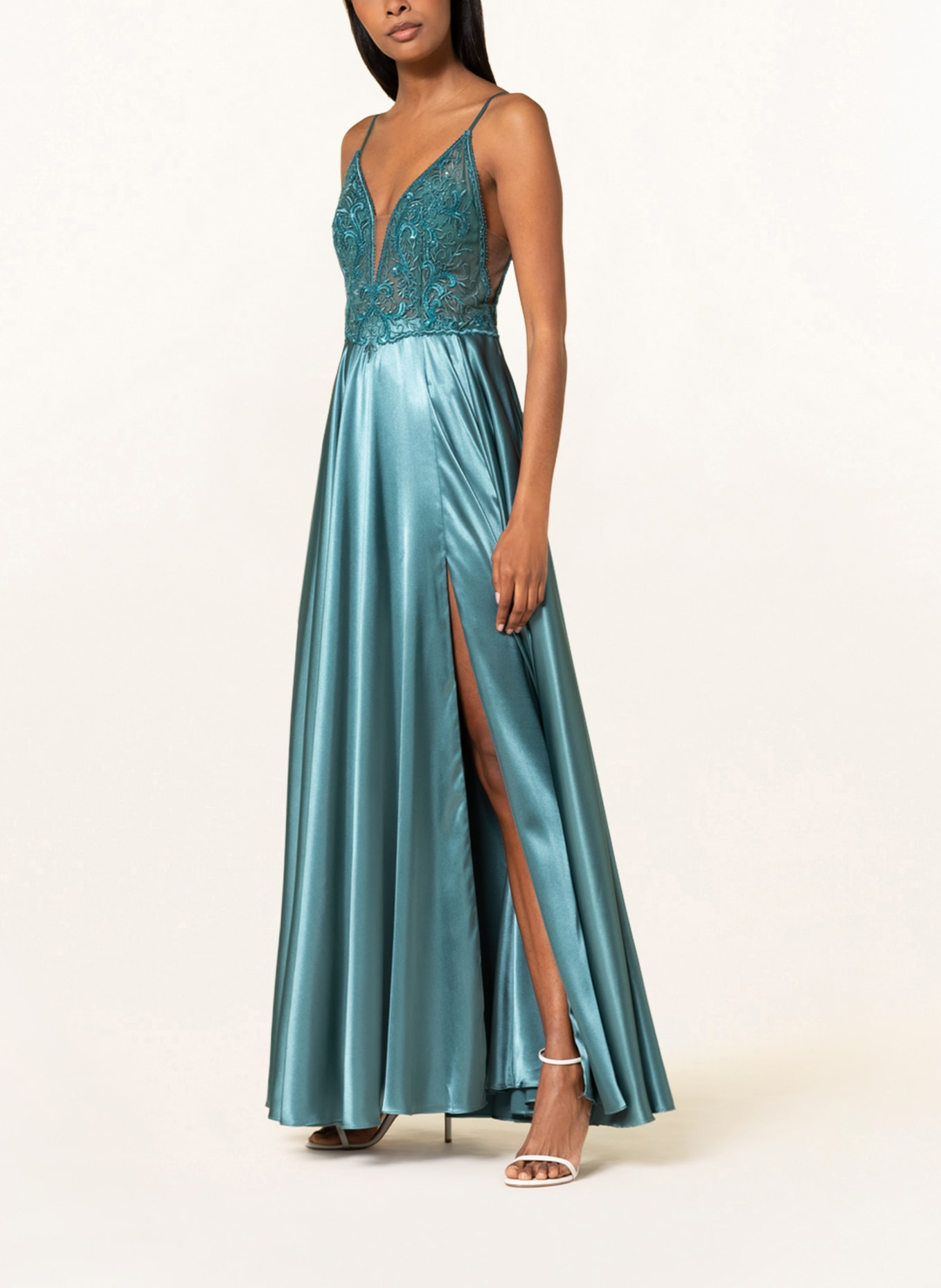VM Vera Mont Evening dress with lace and sequins , Color: BLUE (Image 2)