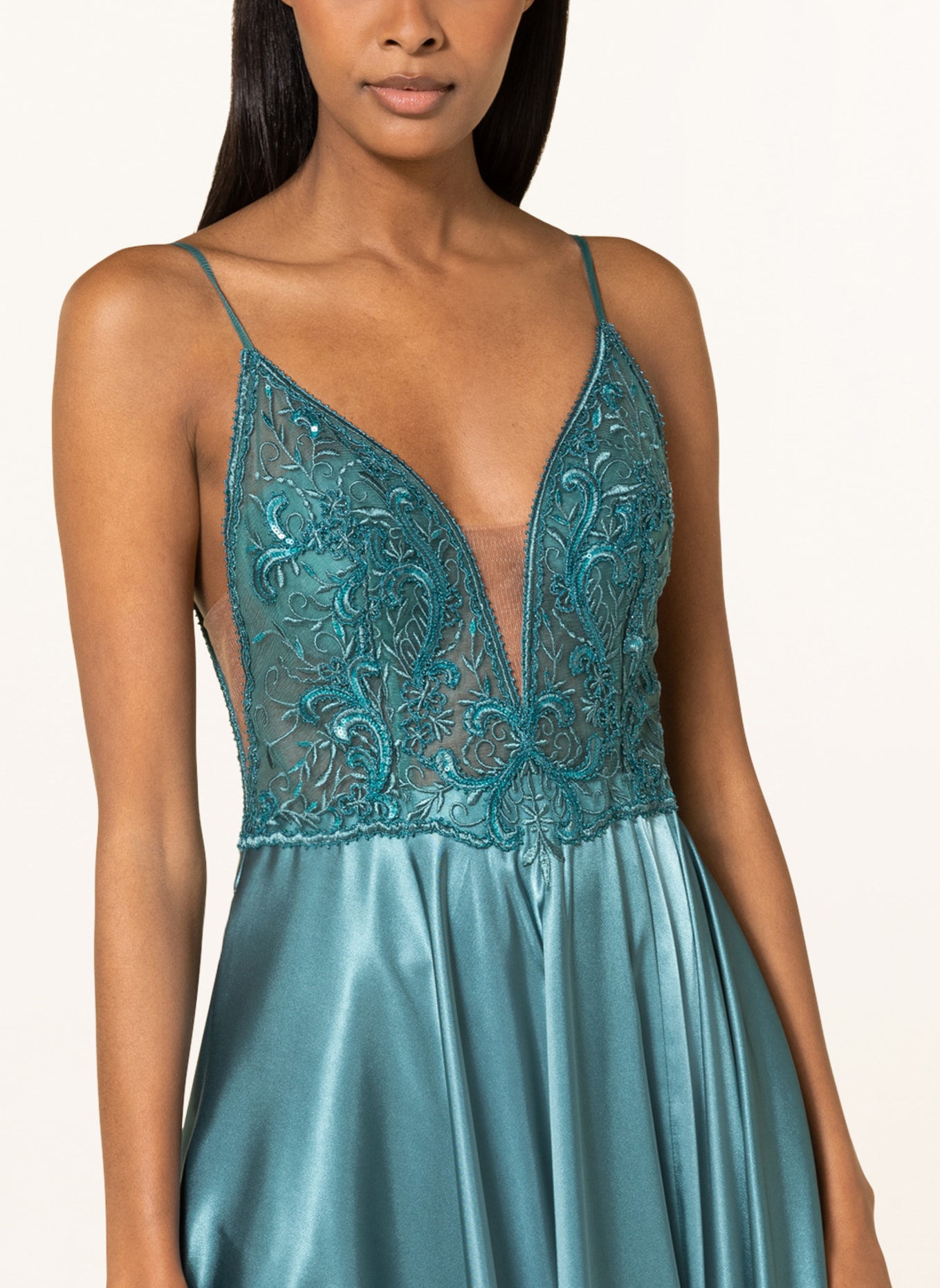 VM Vera Mont Evening dress with lace and sequins , Color: BLUE (Image 4)