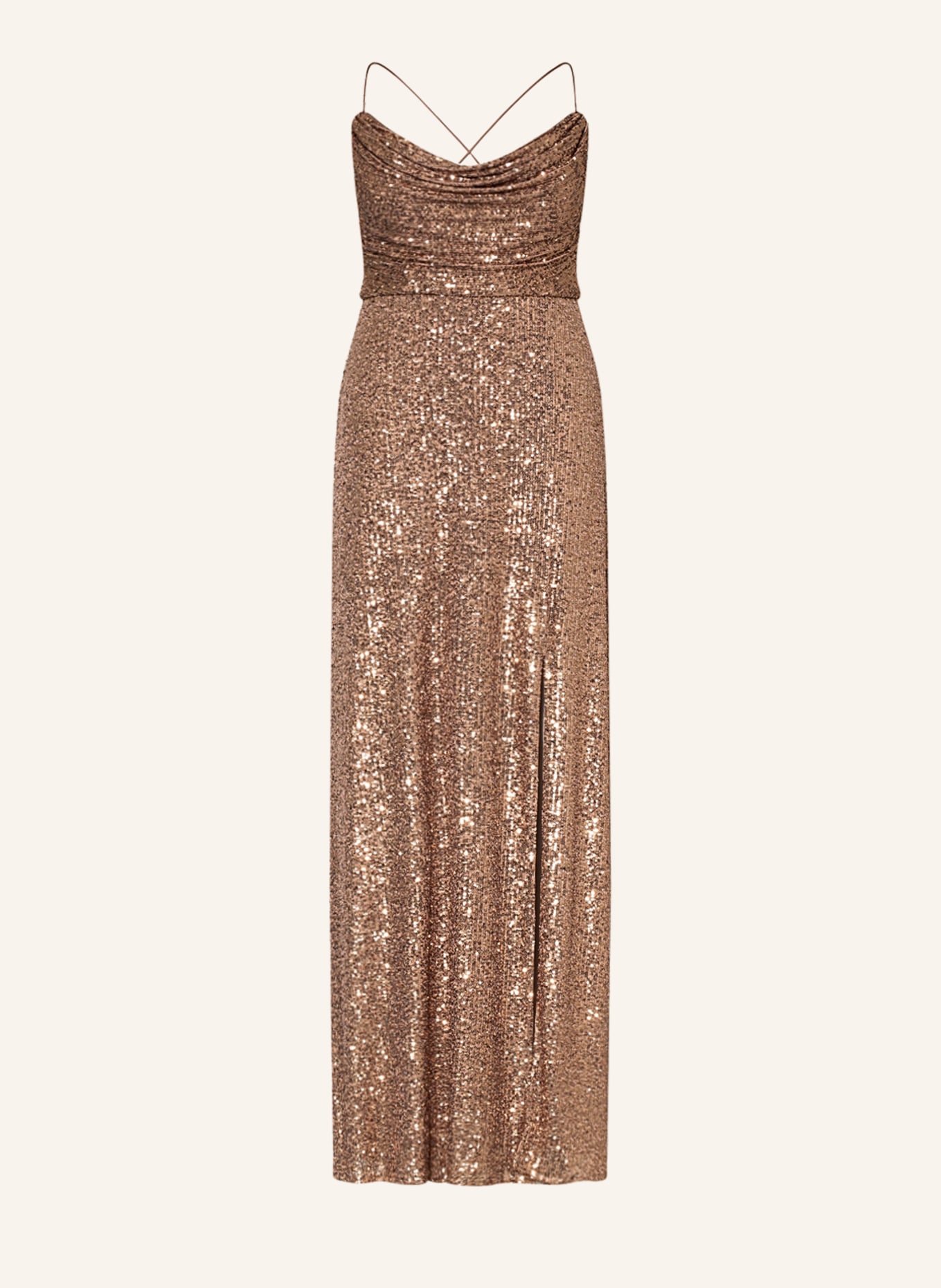 VM Vera Mont Abendkleid mit Pailletten , Farbe: GOLD (Bild 1)