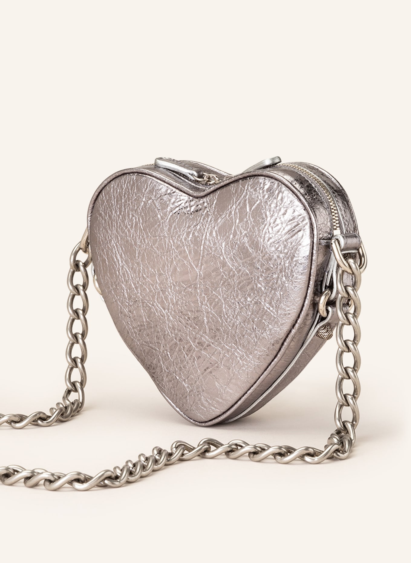 BALENCIAGA Handtasche LE GAGOLE HEART MINI, Farbe: SILBER (Bild 2)