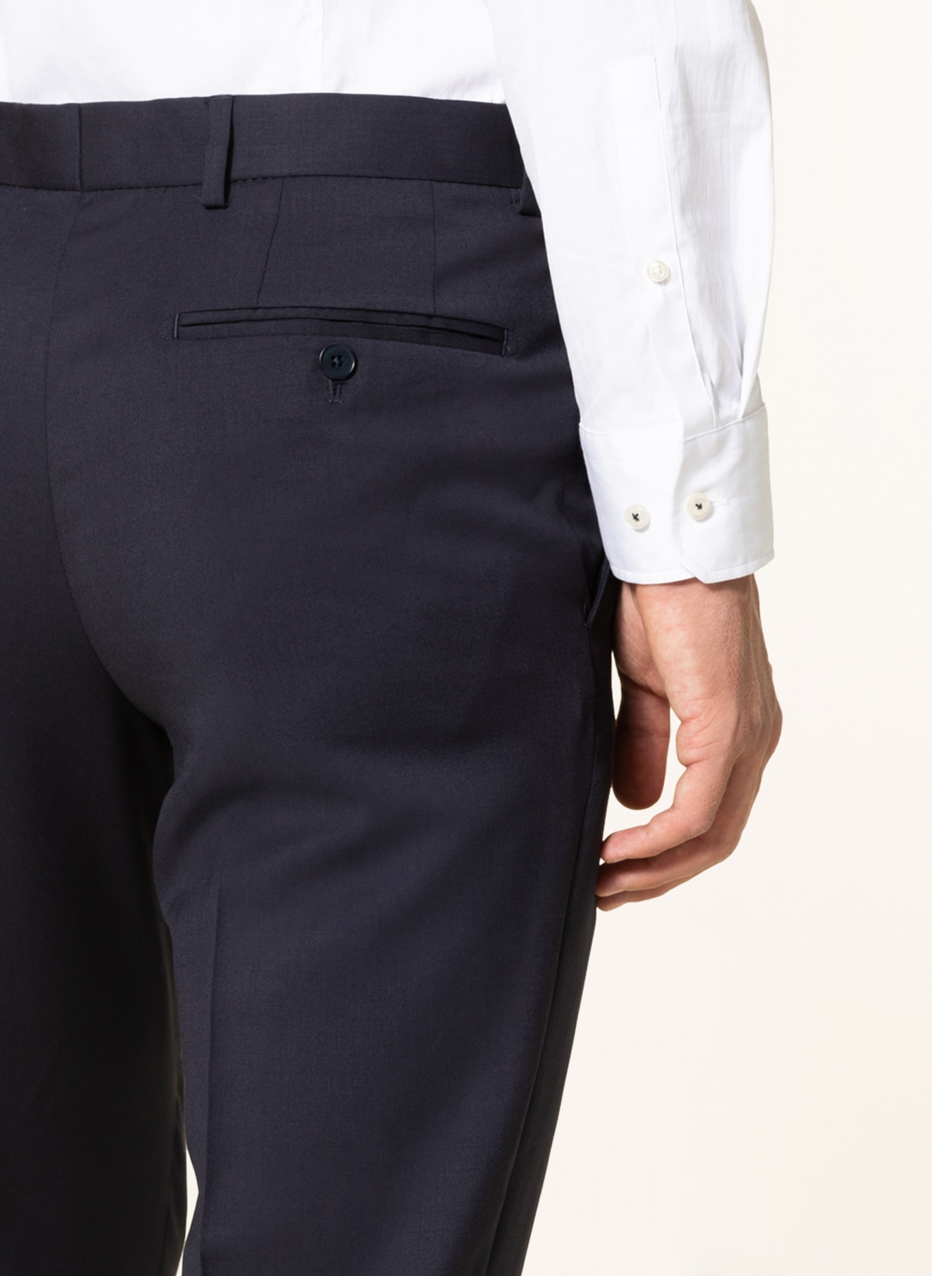 TED BAKER Spodnie garniturowe SKYETS slim fit , Kolor: GRANATOWY (Obrazek 6)