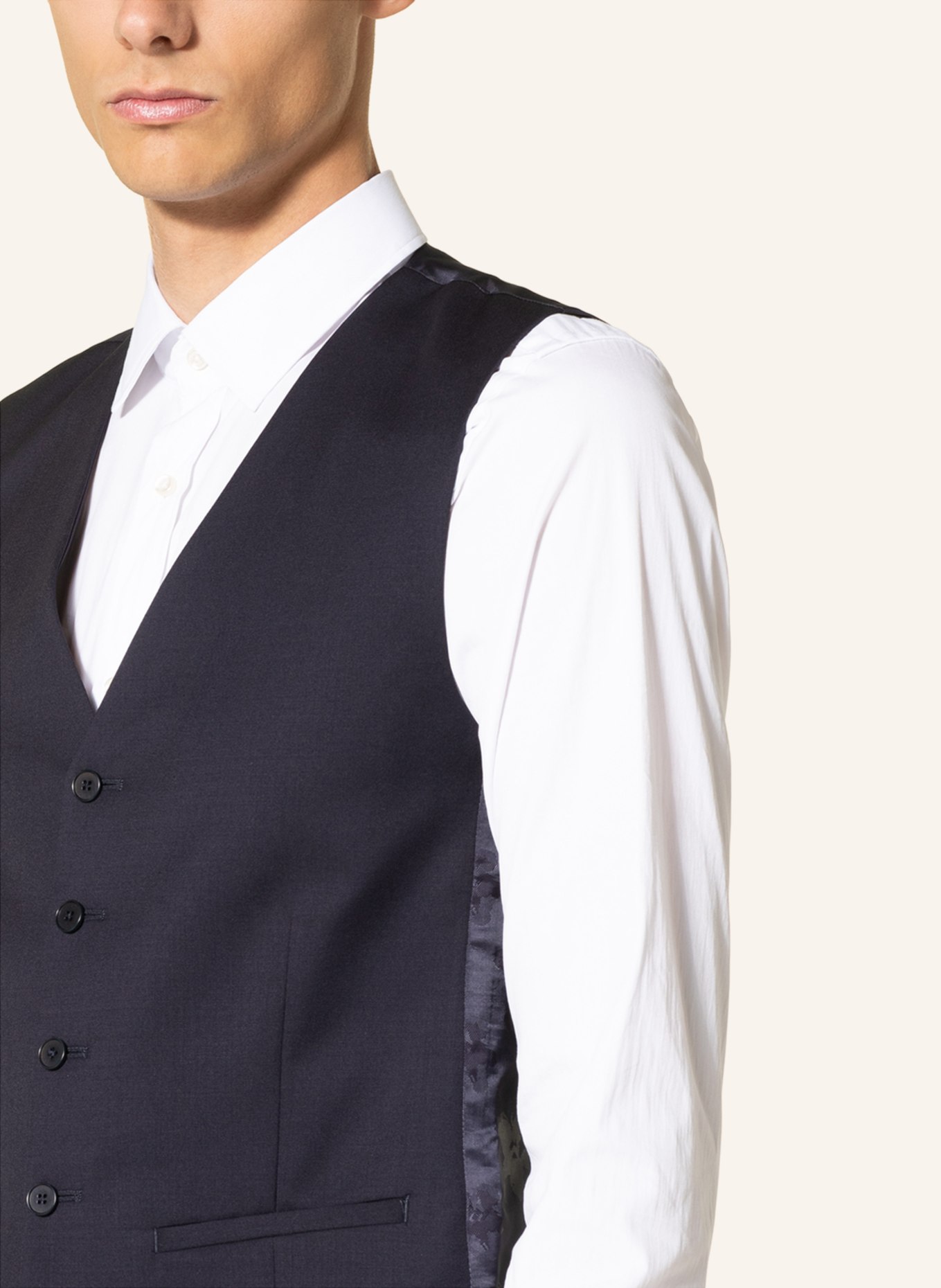 TED BAKER Suit vest SKYNES slim fit , Color: DARK BLUE (Image 4)