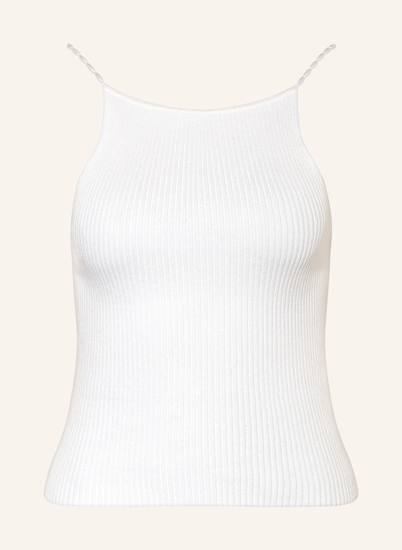 MUSIER PARIS Knit top DREW with beading, Color: WHITE (Image 1)