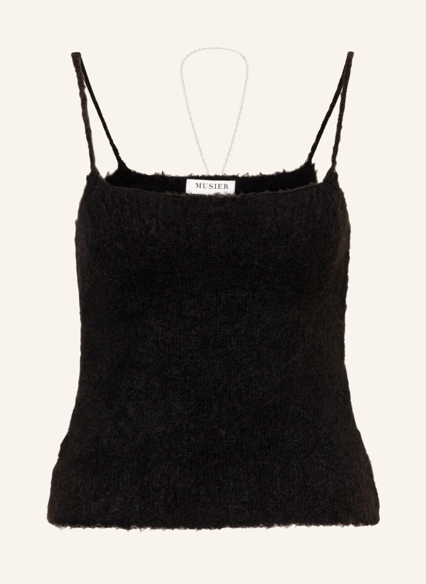 MUSIER PARIS Knit top with mohair and alpaca , Color: BLACK (Image 1)