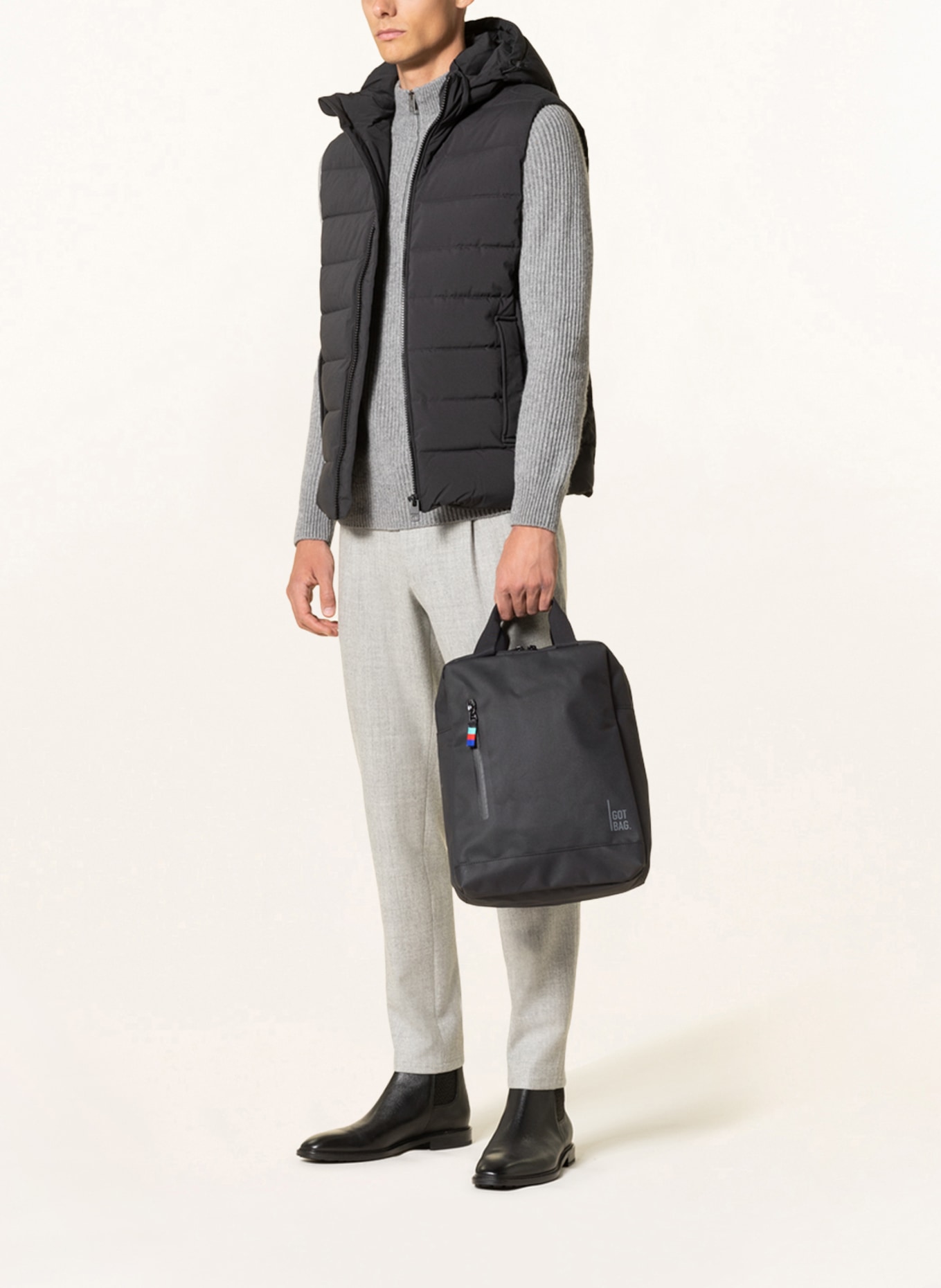GOT BAG Backpack DAYPACK with laptop compartment, Color: BLACK (Image 4)