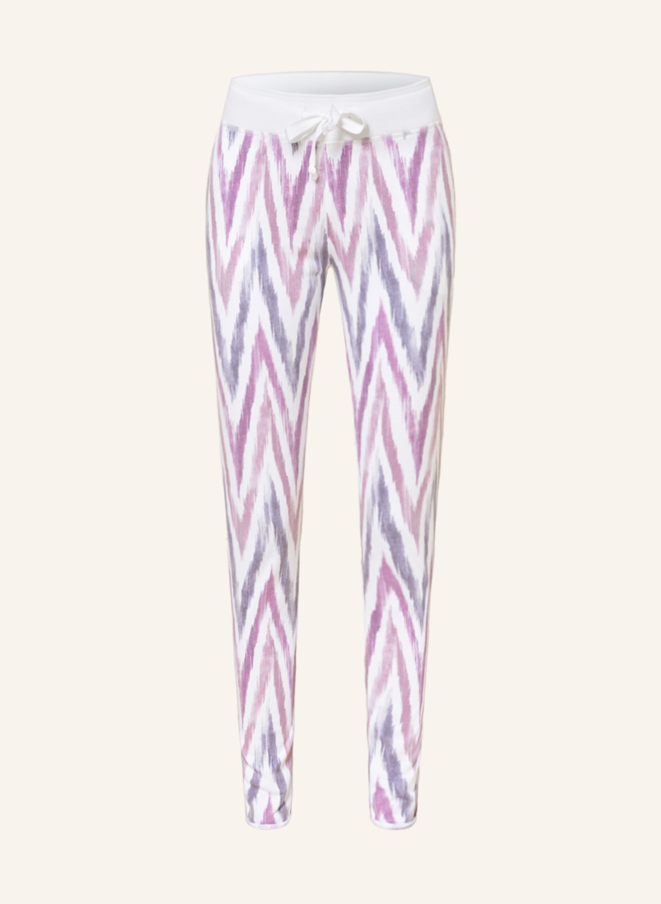 Juvia Sweatpants SMILLA, Color: DUSKY PINK/ WHITE (Image 1)