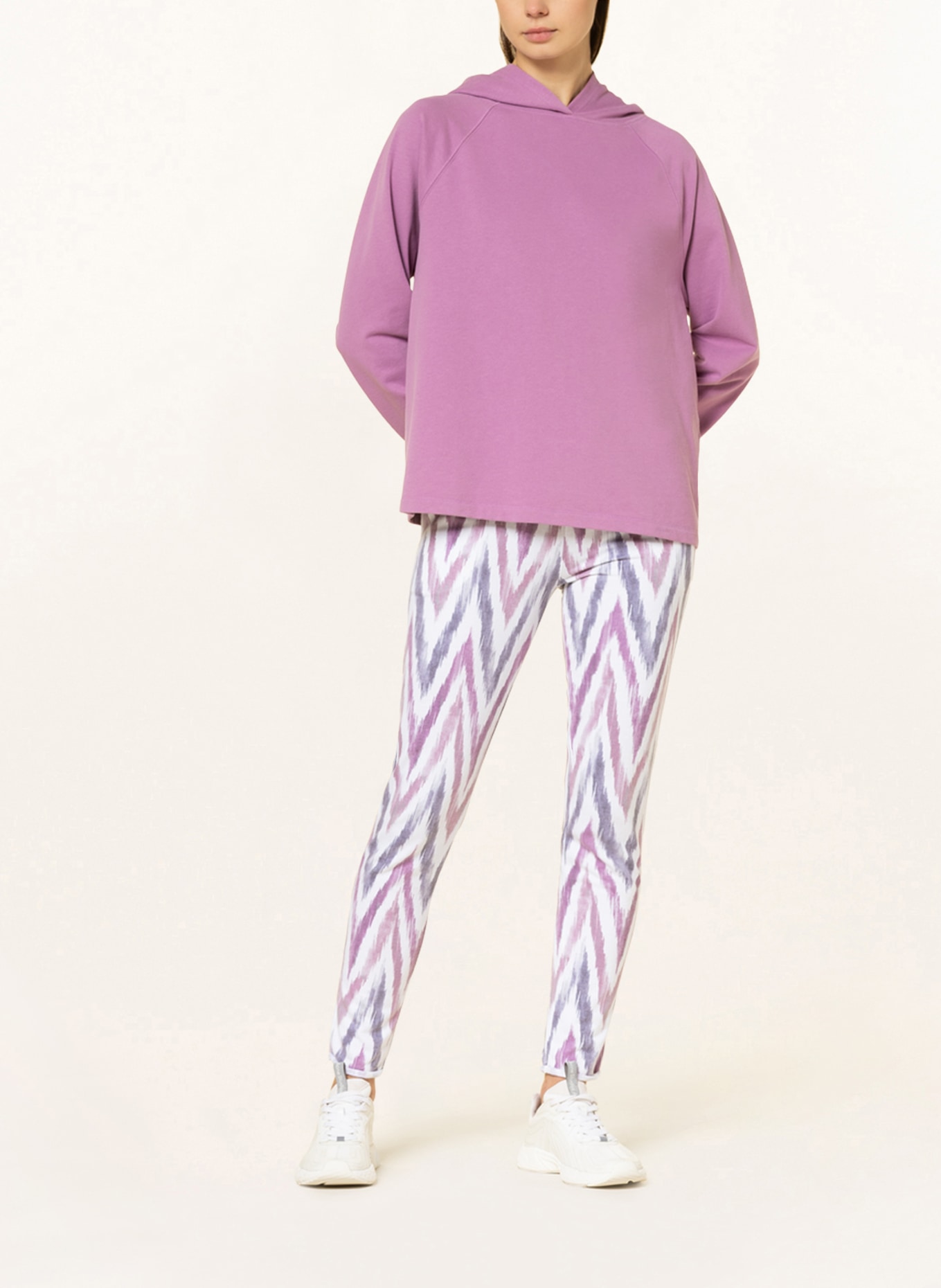 Juvia Sweatpants SMILLA, Color: DUSKY PINK/ WHITE (Image 2)