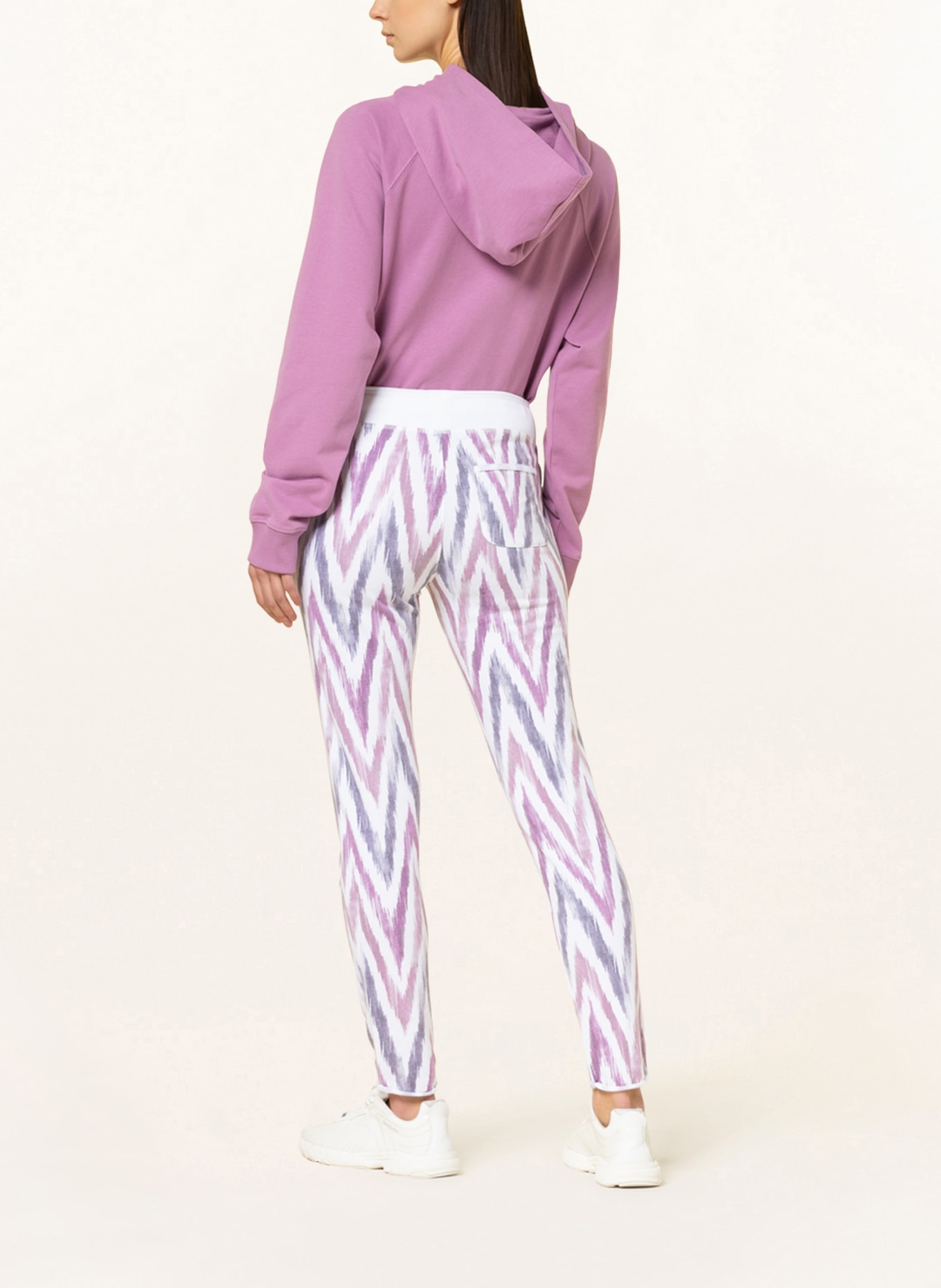 Juvia Sweatpants SMILLA, Color: DUSKY PINK/ WHITE (Image 3)