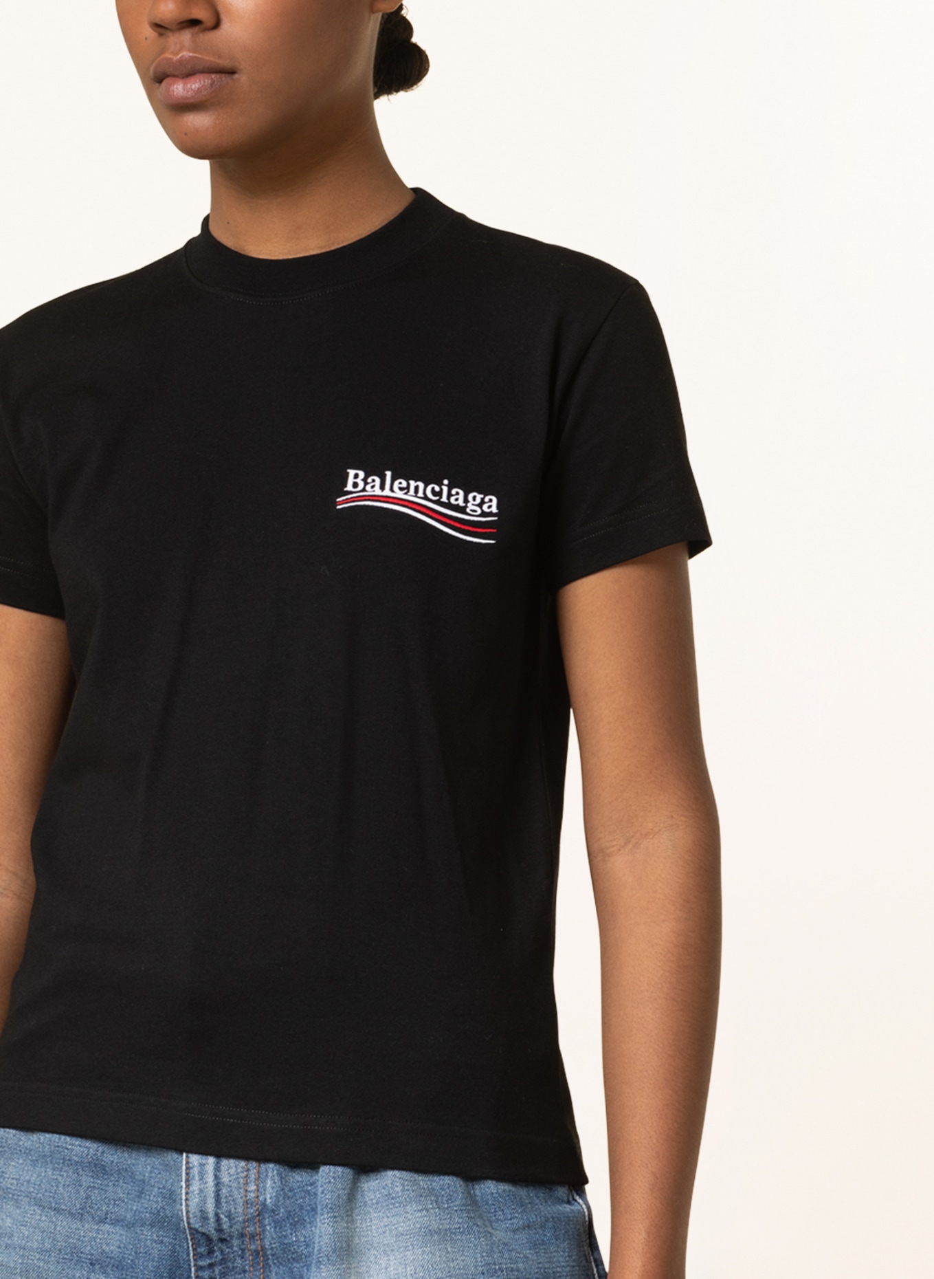 Tshirt Balenciaga Black size L International in Cotton  25547506