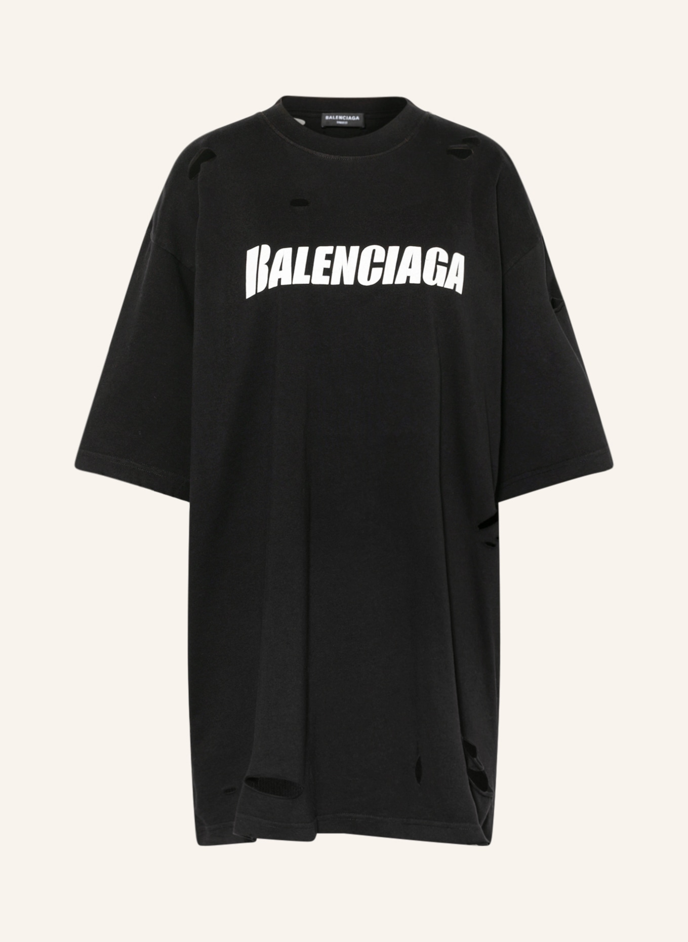BALENCIAGA Oversized-Shirt: SCHWARZ