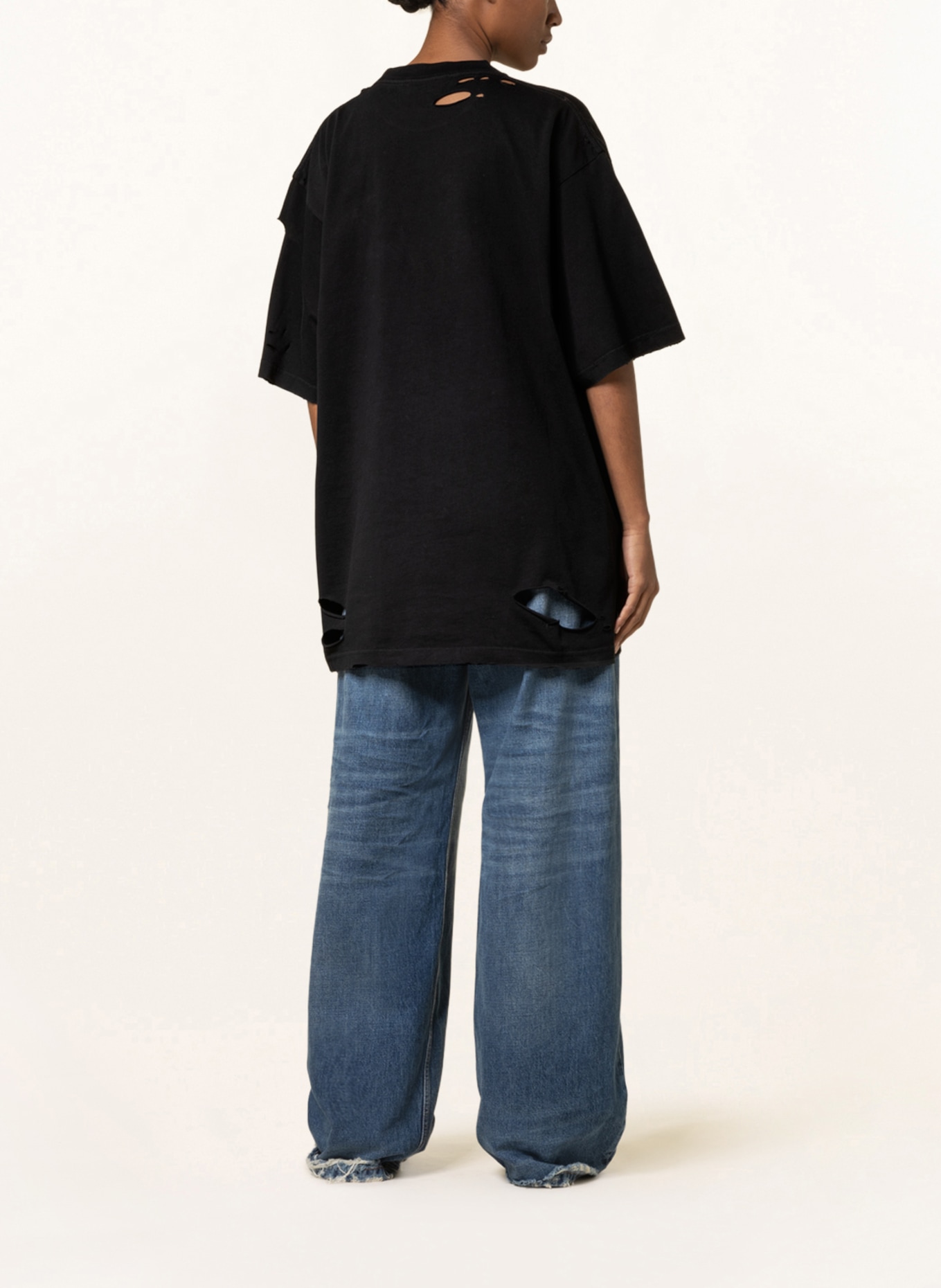 BALENCIAGA Oversized-Shirt: SCHWARZ