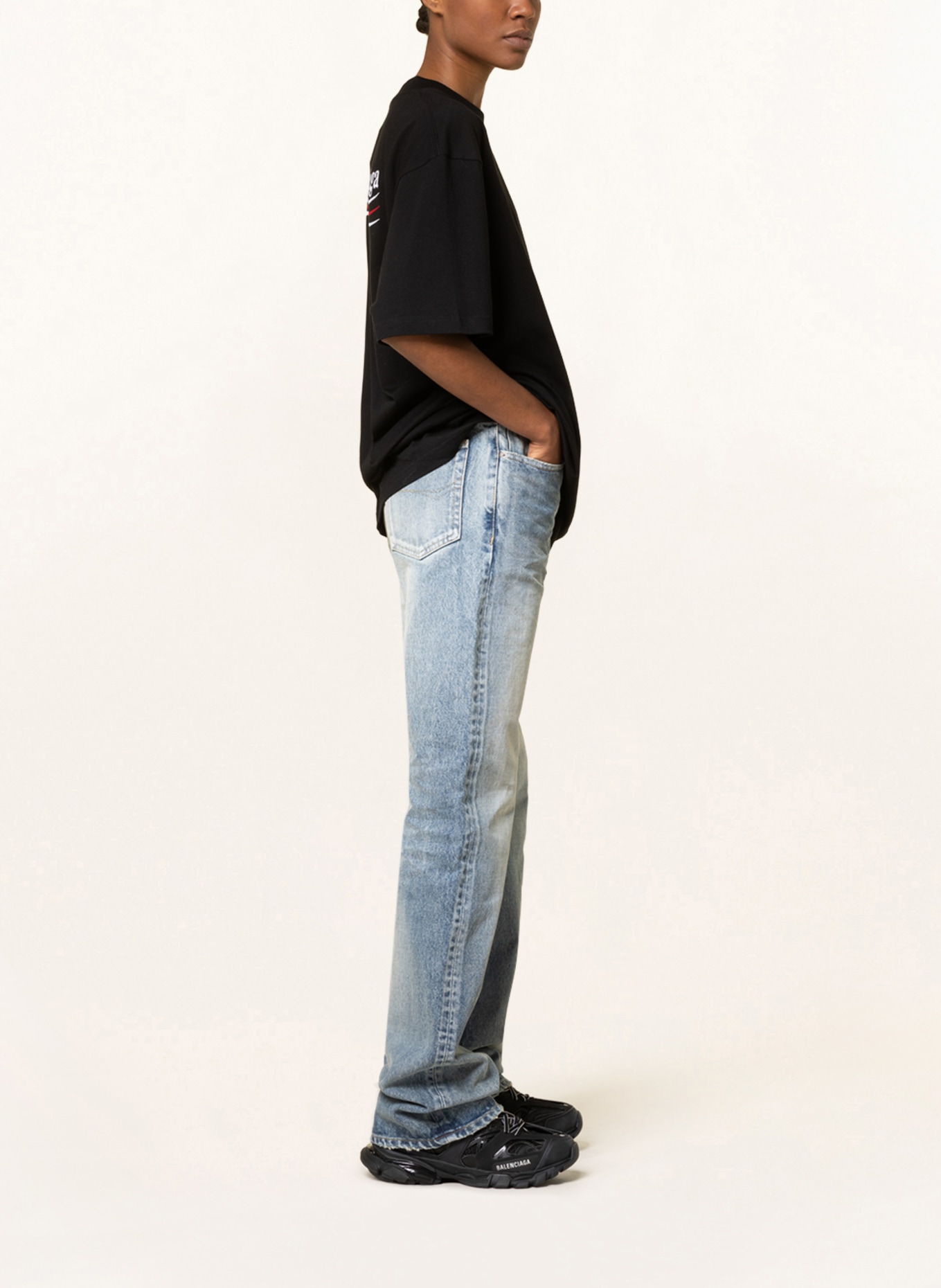 BALENCIAGA Straight Jeans , Farbe: 4012 PALE BLUE (Bild 4)