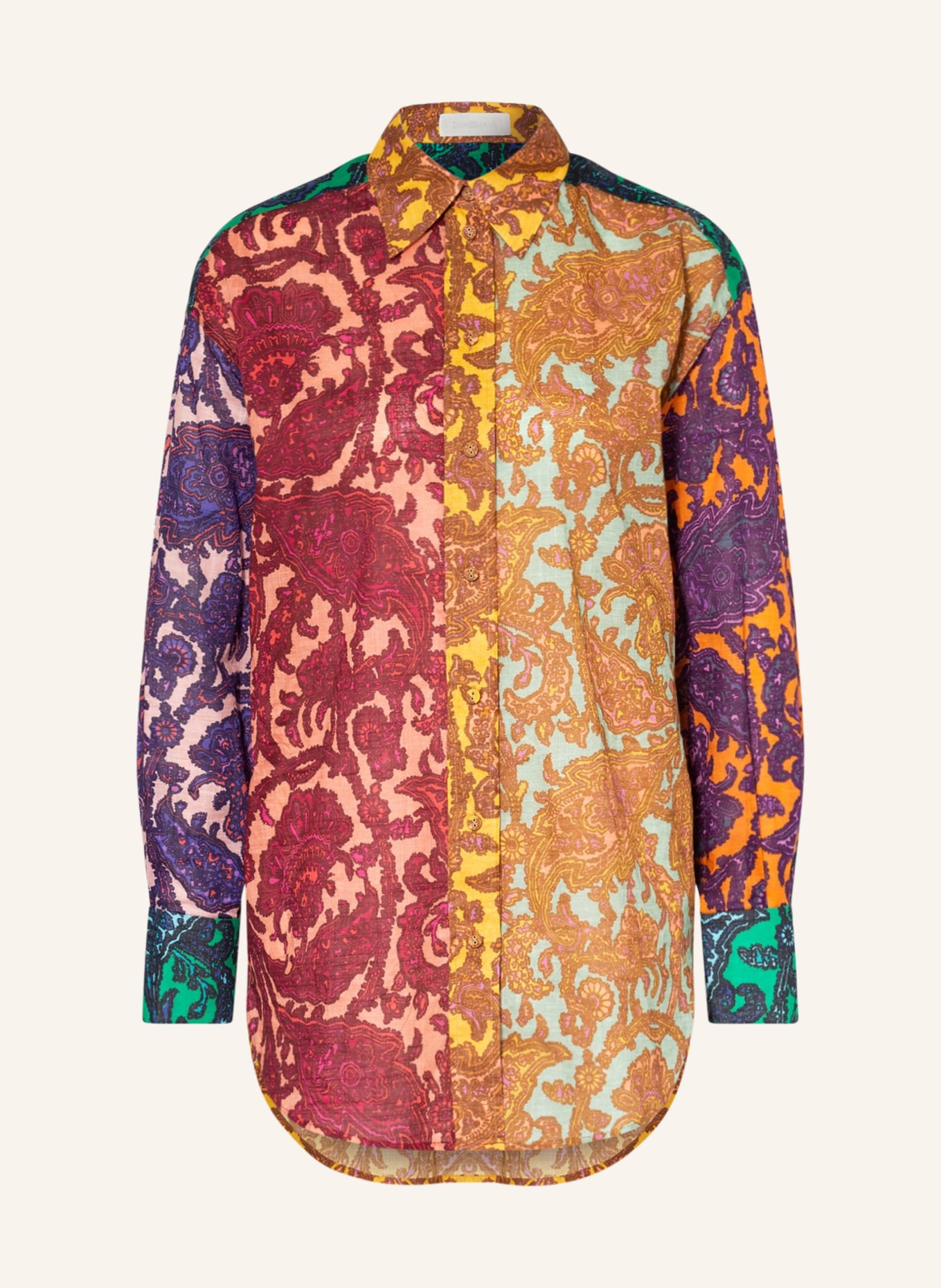 ZIMMERMANN Shirt blouse TIG , Color: FUCHSIA/ DARK YELLOW/ GREEN (Image 1)
