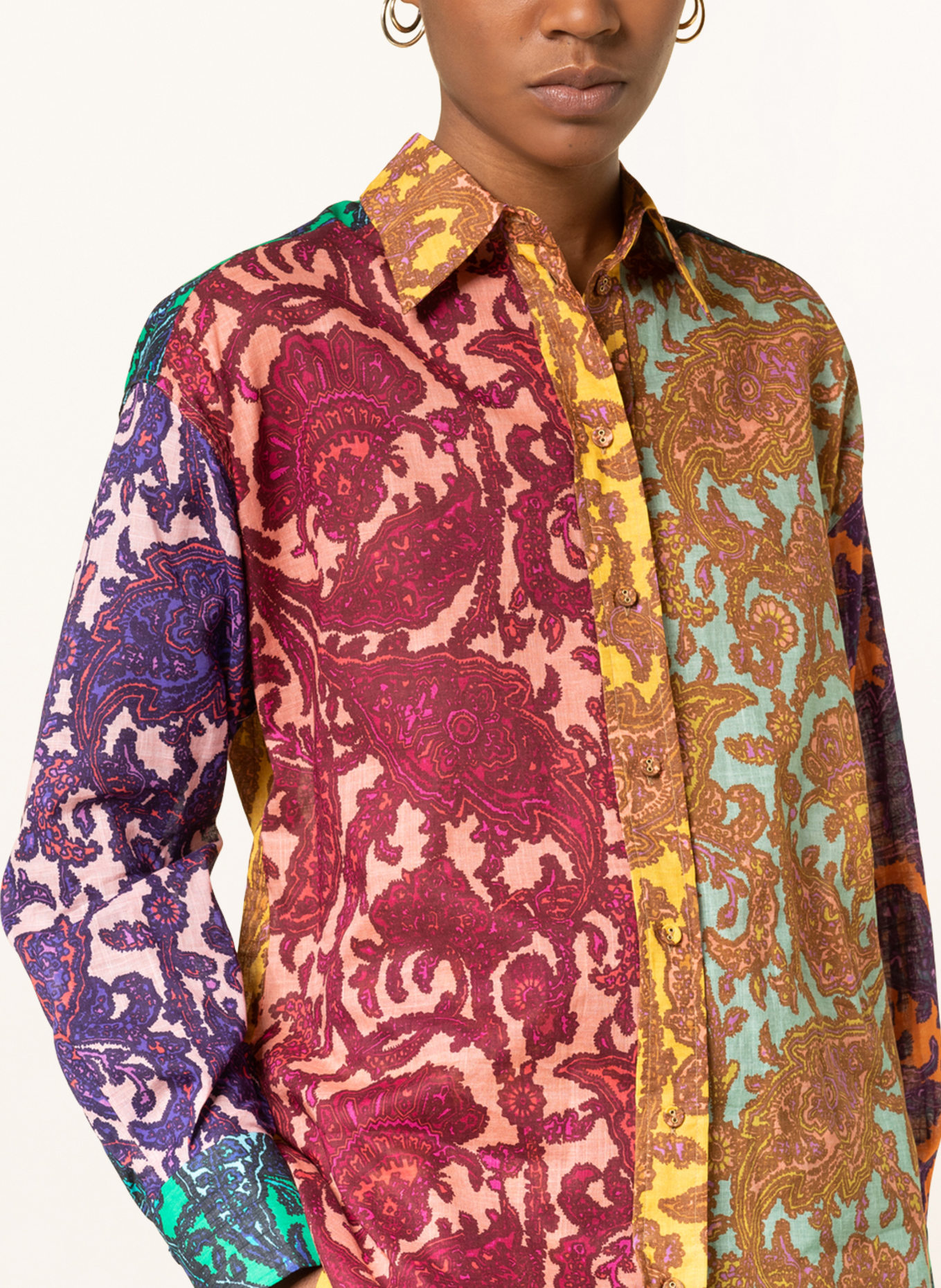 ZIMMERMANN Shirt blouse TIG , Color: FUCHSIA/ DARK YELLOW/ GREEN (Image 4)