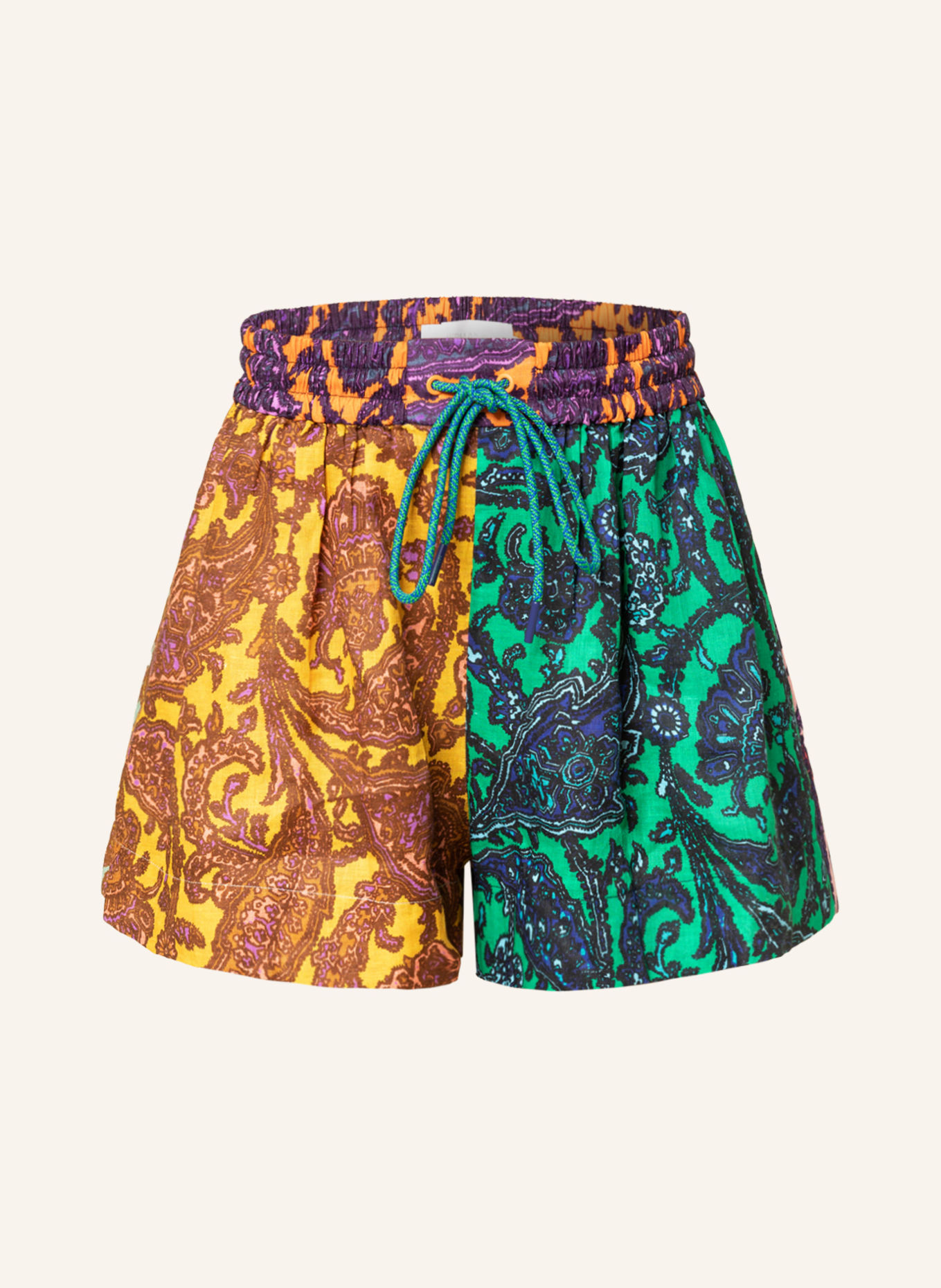 ZIMMERMANN Linen shorts TIG SPLICED, Color: SPP (Image 1)
