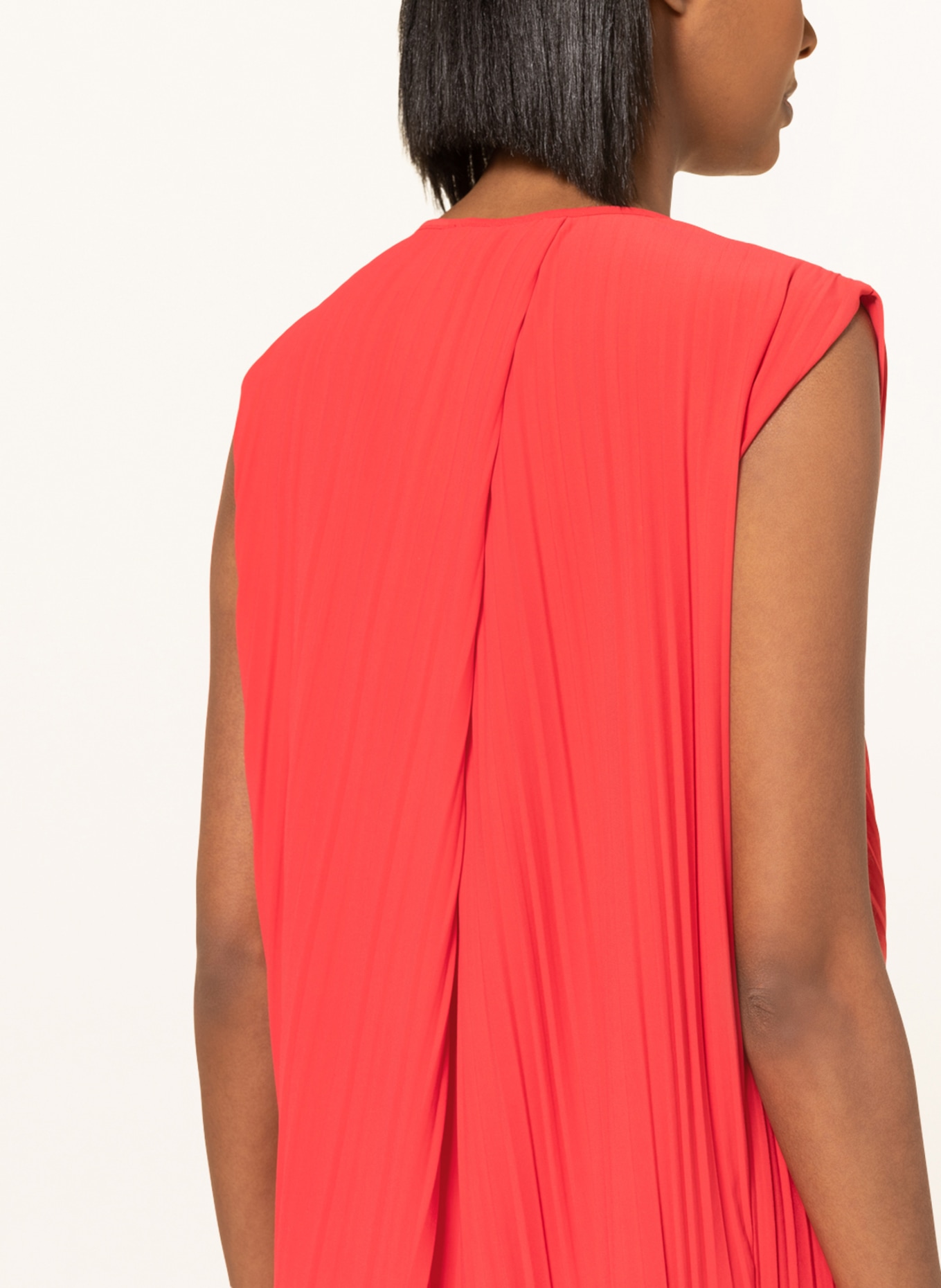 s.Oliver BLACK LABEL Blouse top made of pleated fabric, Color: RED (Image 4)